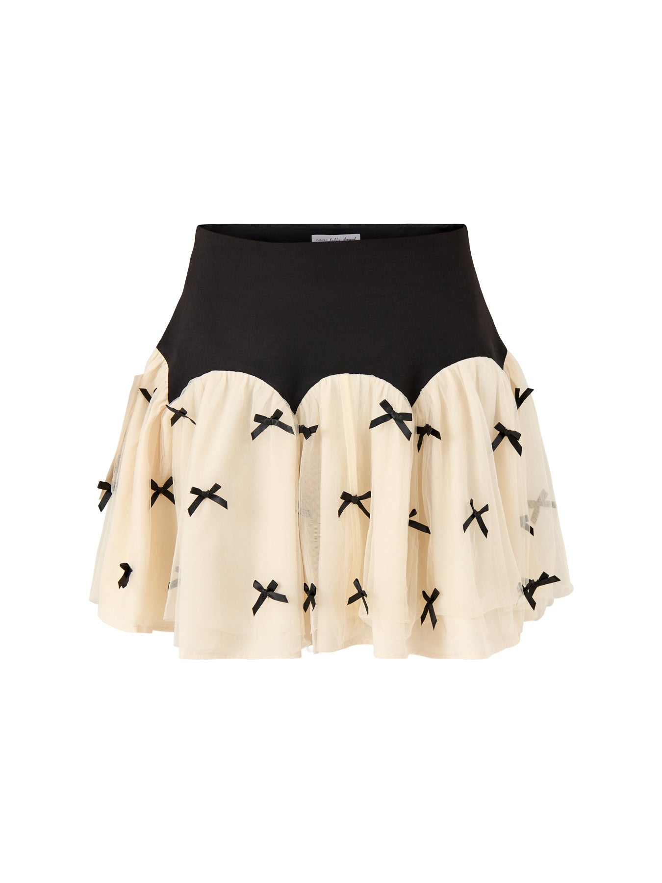 Bow Mini Skirt Black