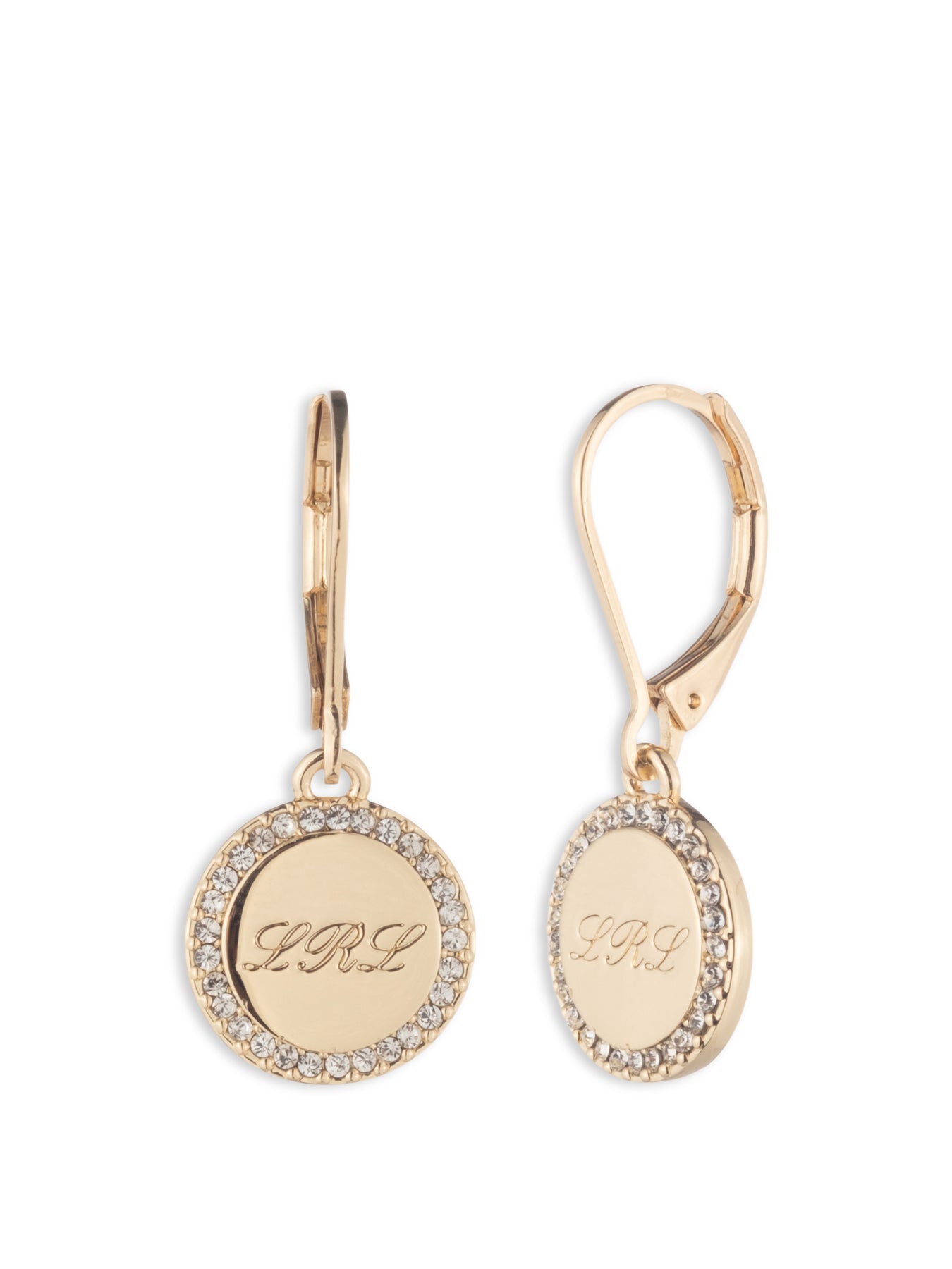 Script Logo Earrings Gold