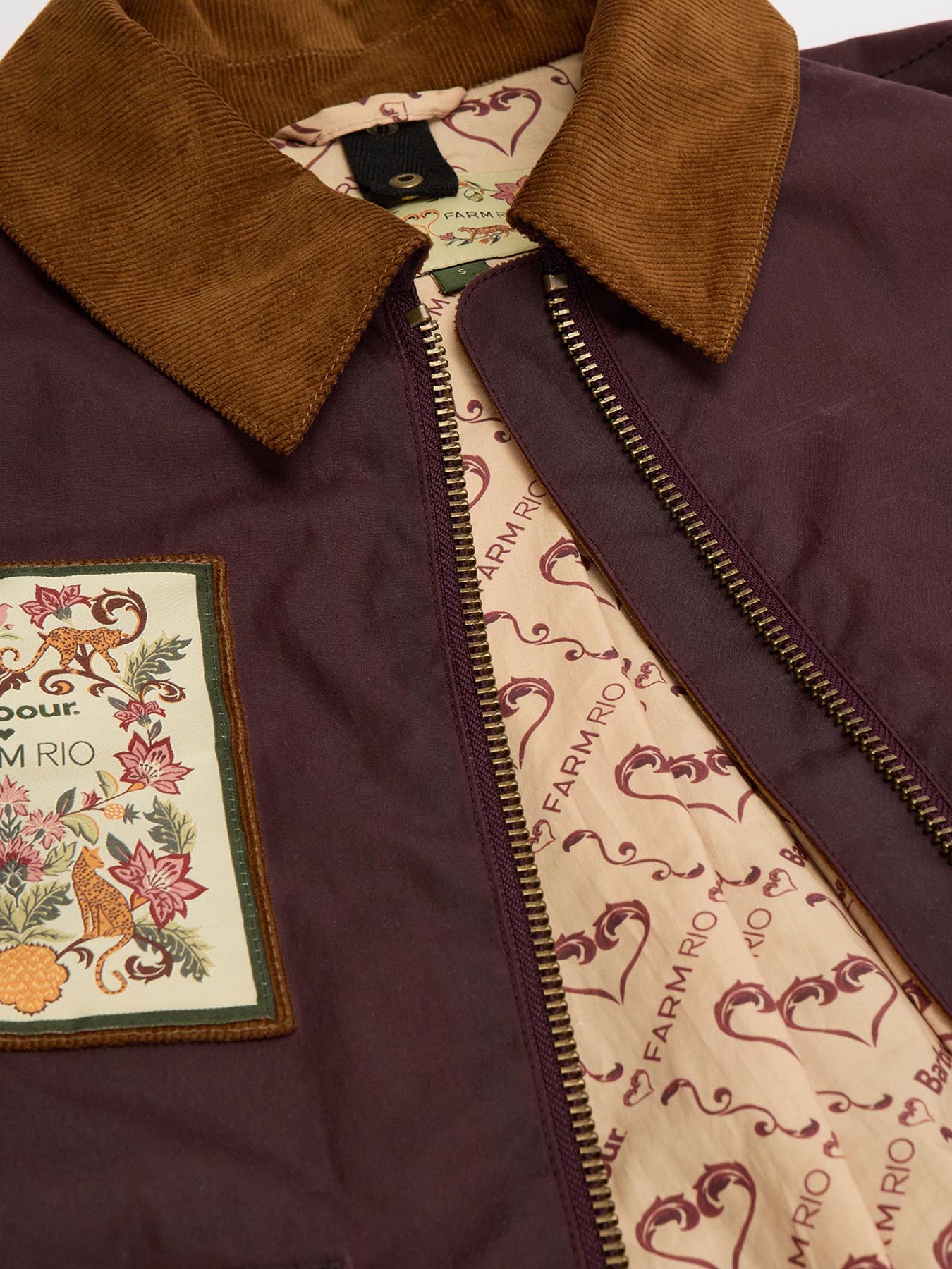 Barbour X Farm Rio Thais Wax Jacket