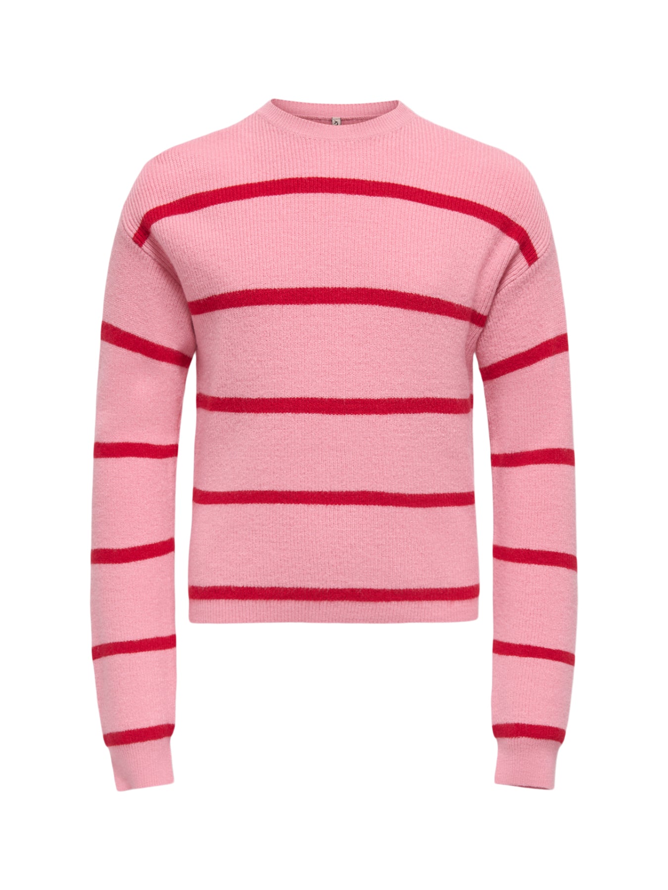Franca Life Short Long Sleeves Stripe Knitwear Pink