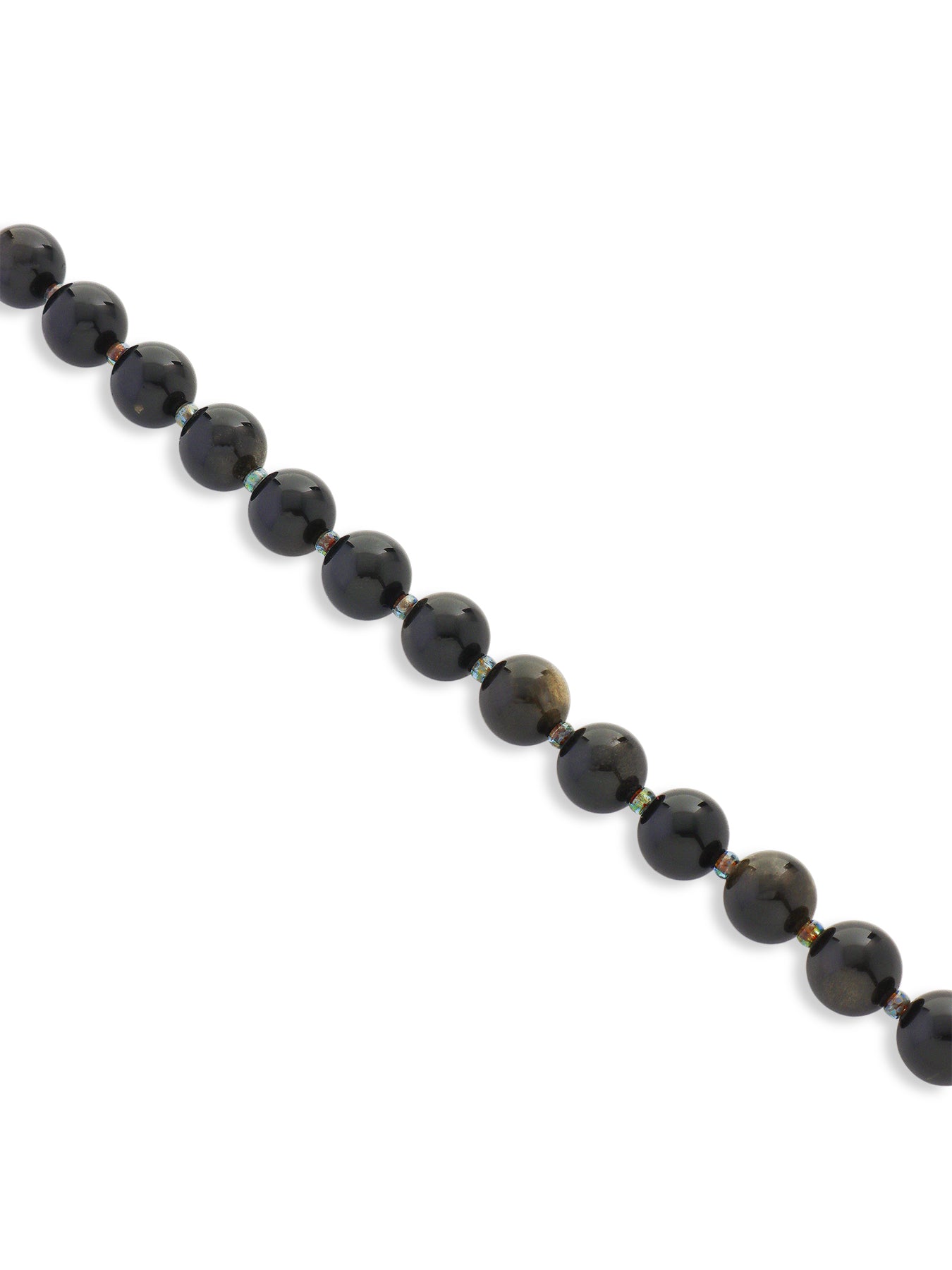 Golden Obsidian Small Beaded Bracelet