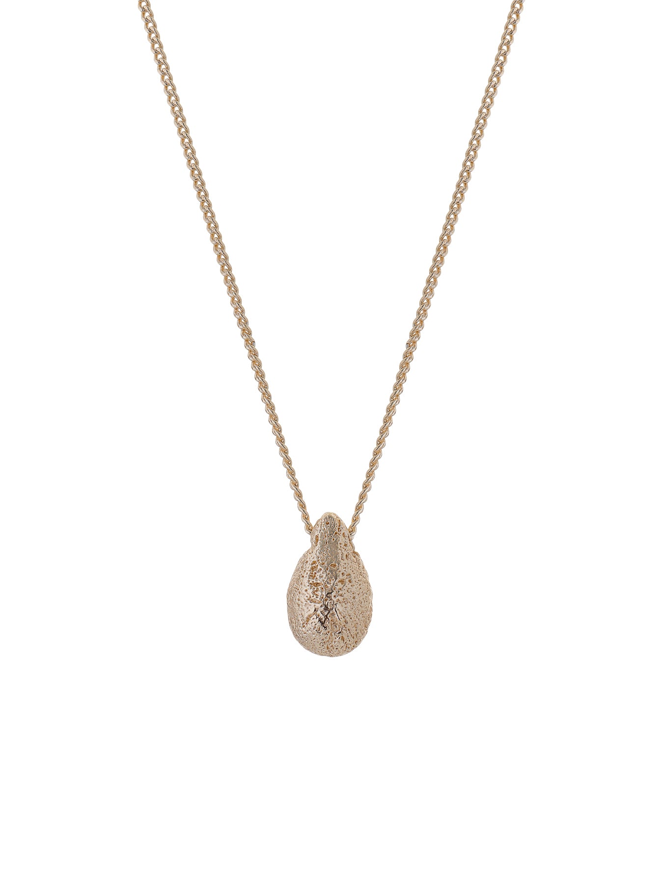 Dome Pendant Necklace Gold