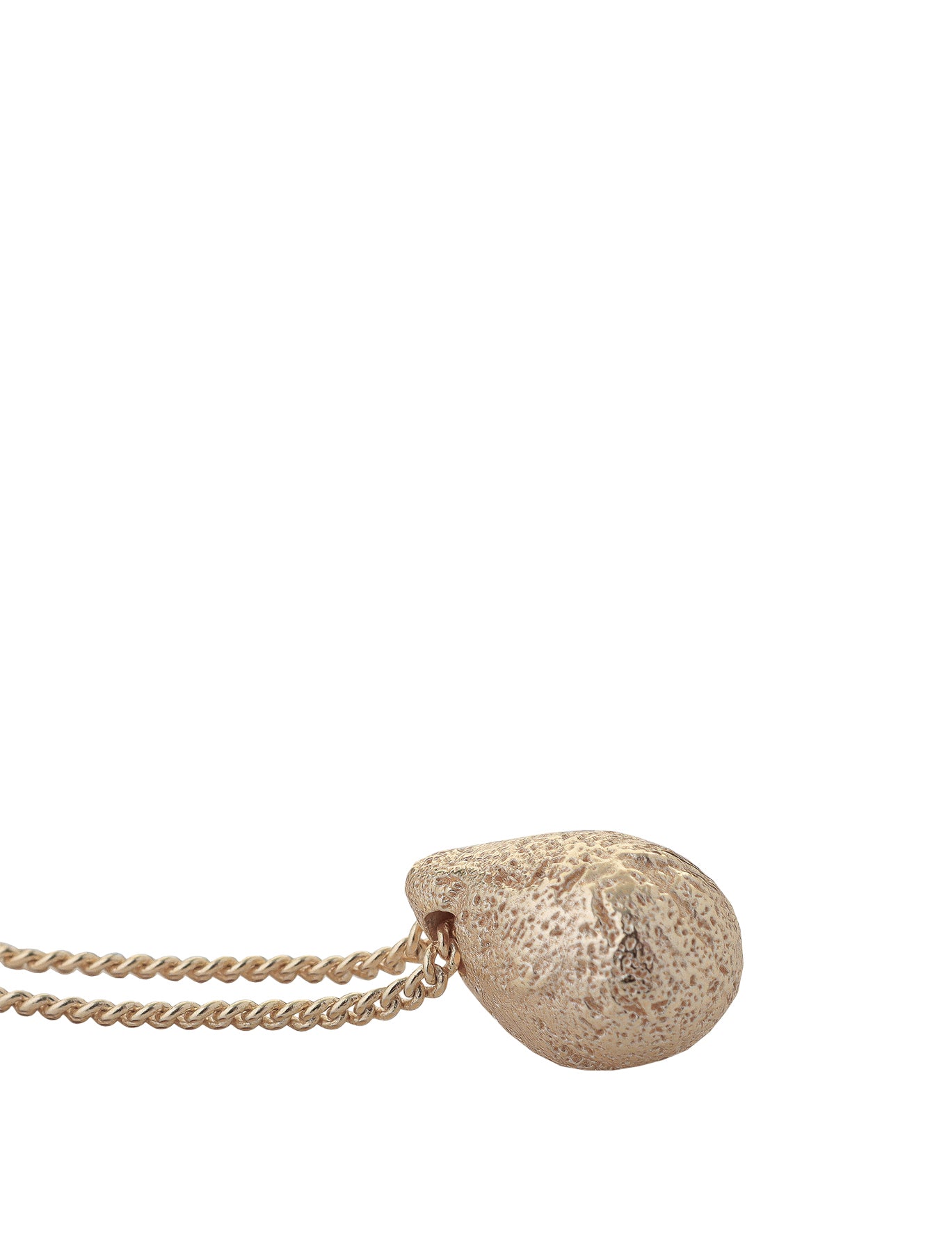 Dome Pendant Necklace Gold