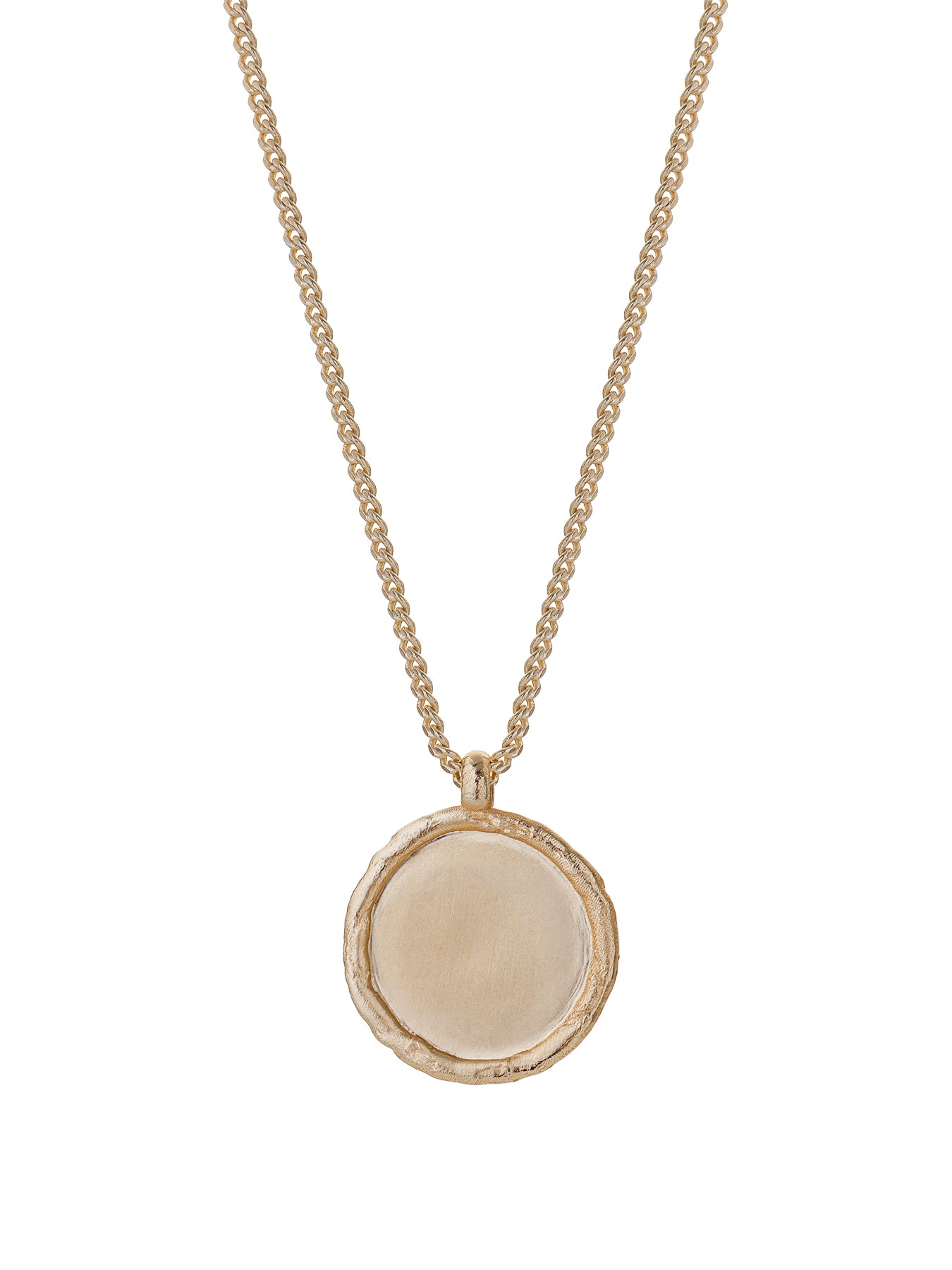 Arc Pendant Necklace Gold