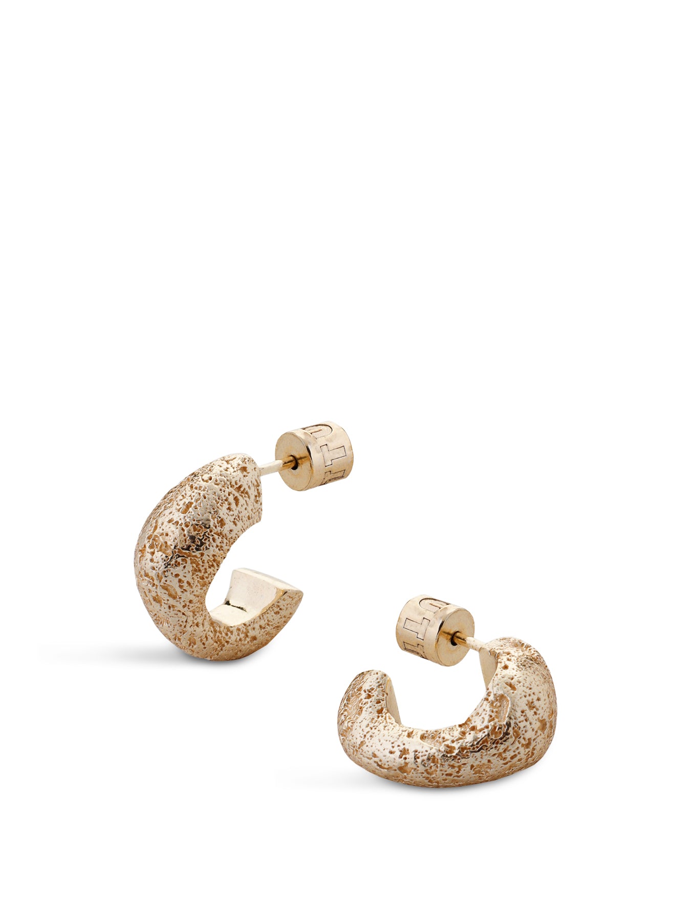 River Hoop Earrings Gold