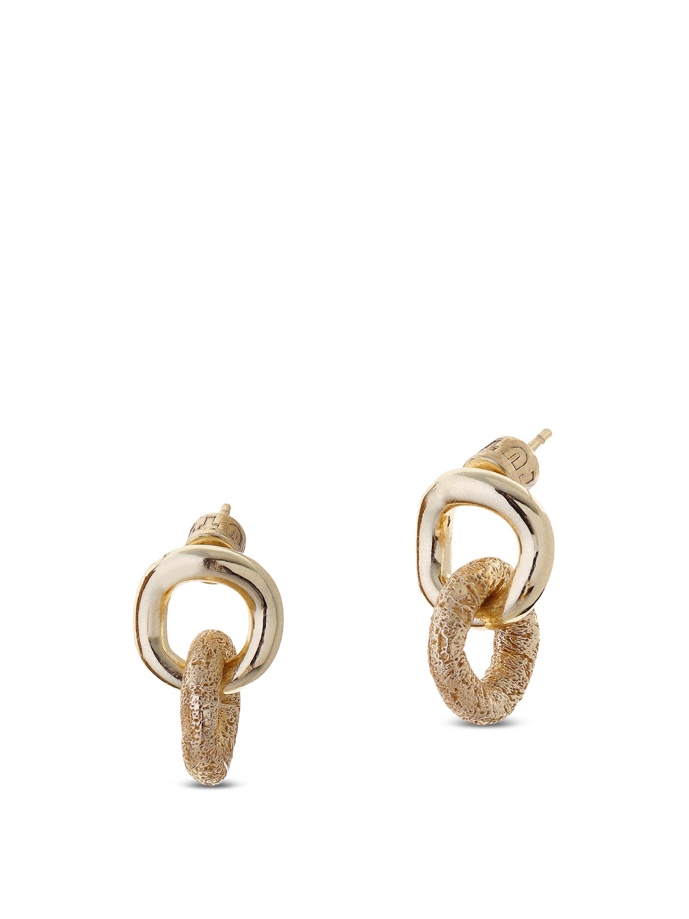 Bind Drop Earrings Gold
