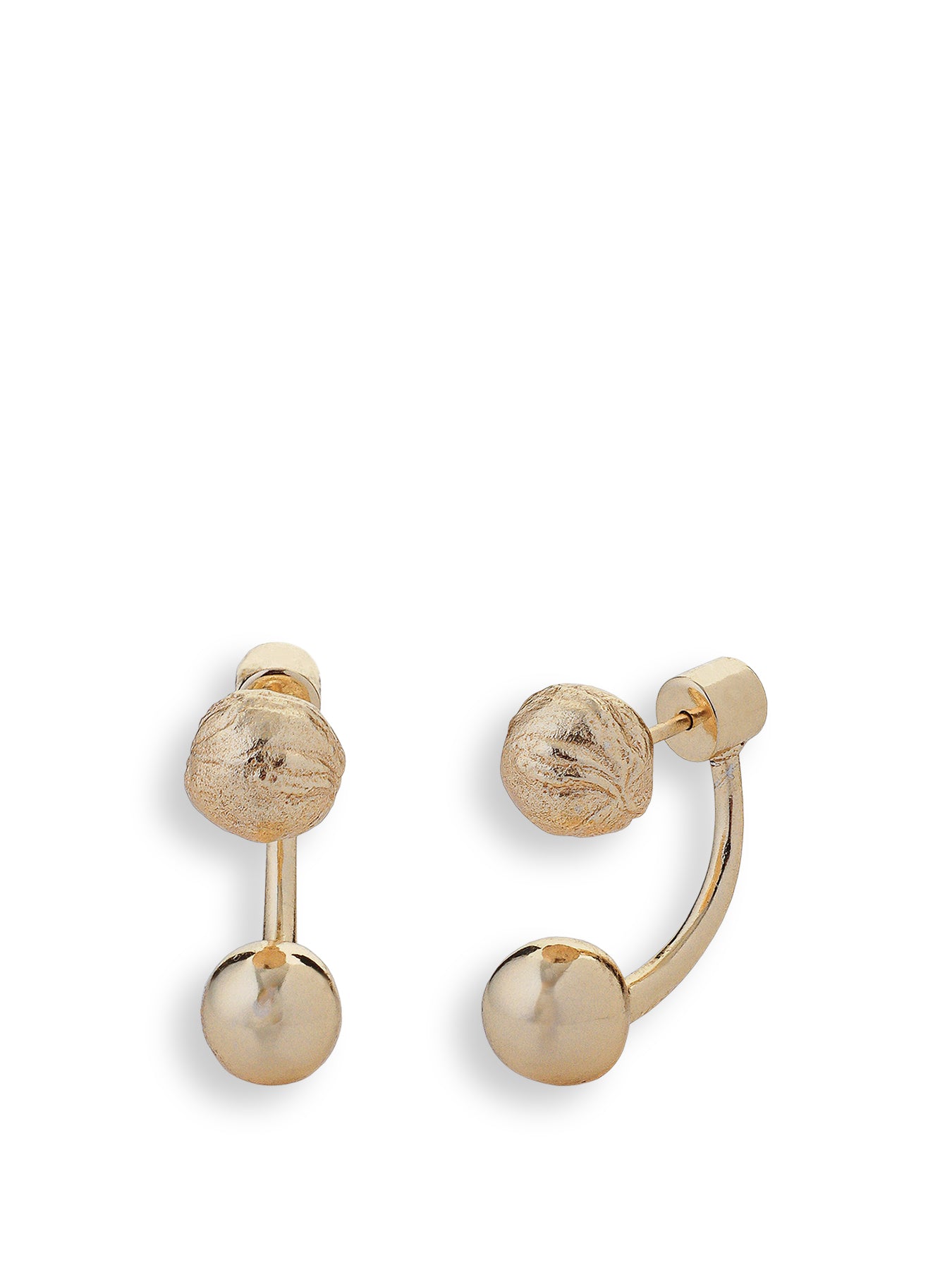 Tideform Drop Earrings Gold