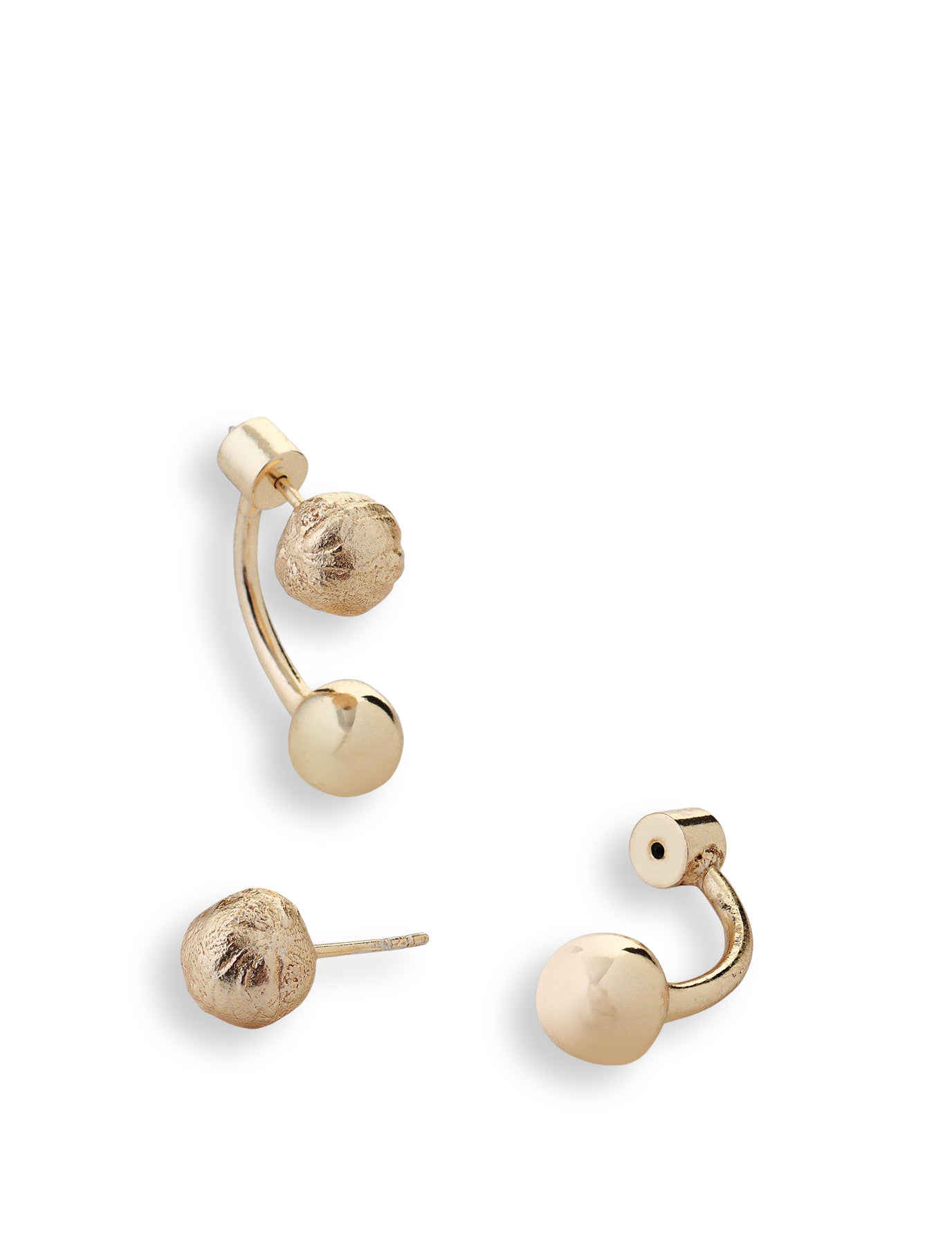 Tideform Drop Earrings Gold