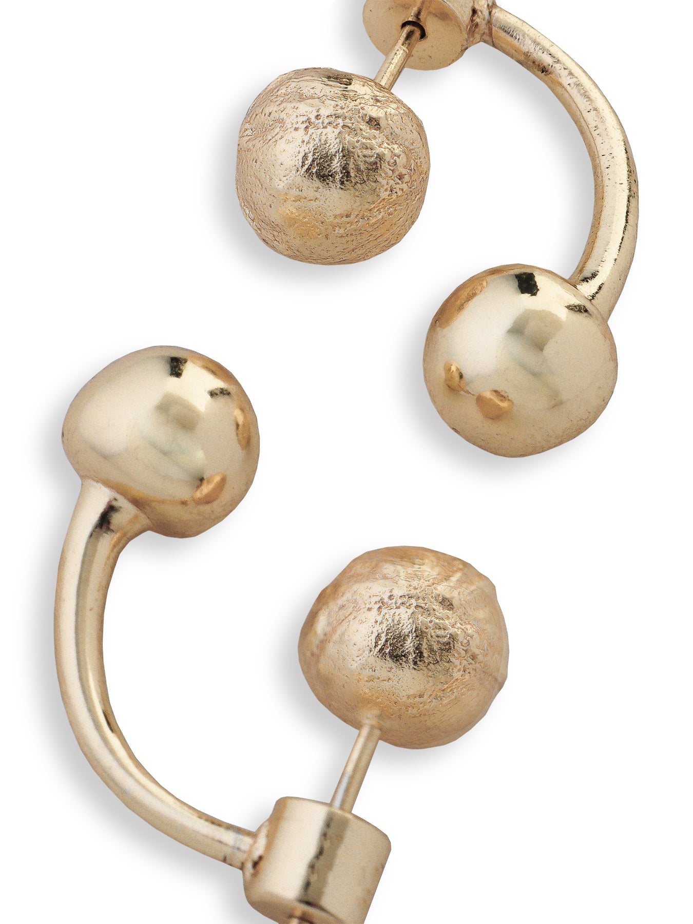 Tideform Drop Earrings Gold