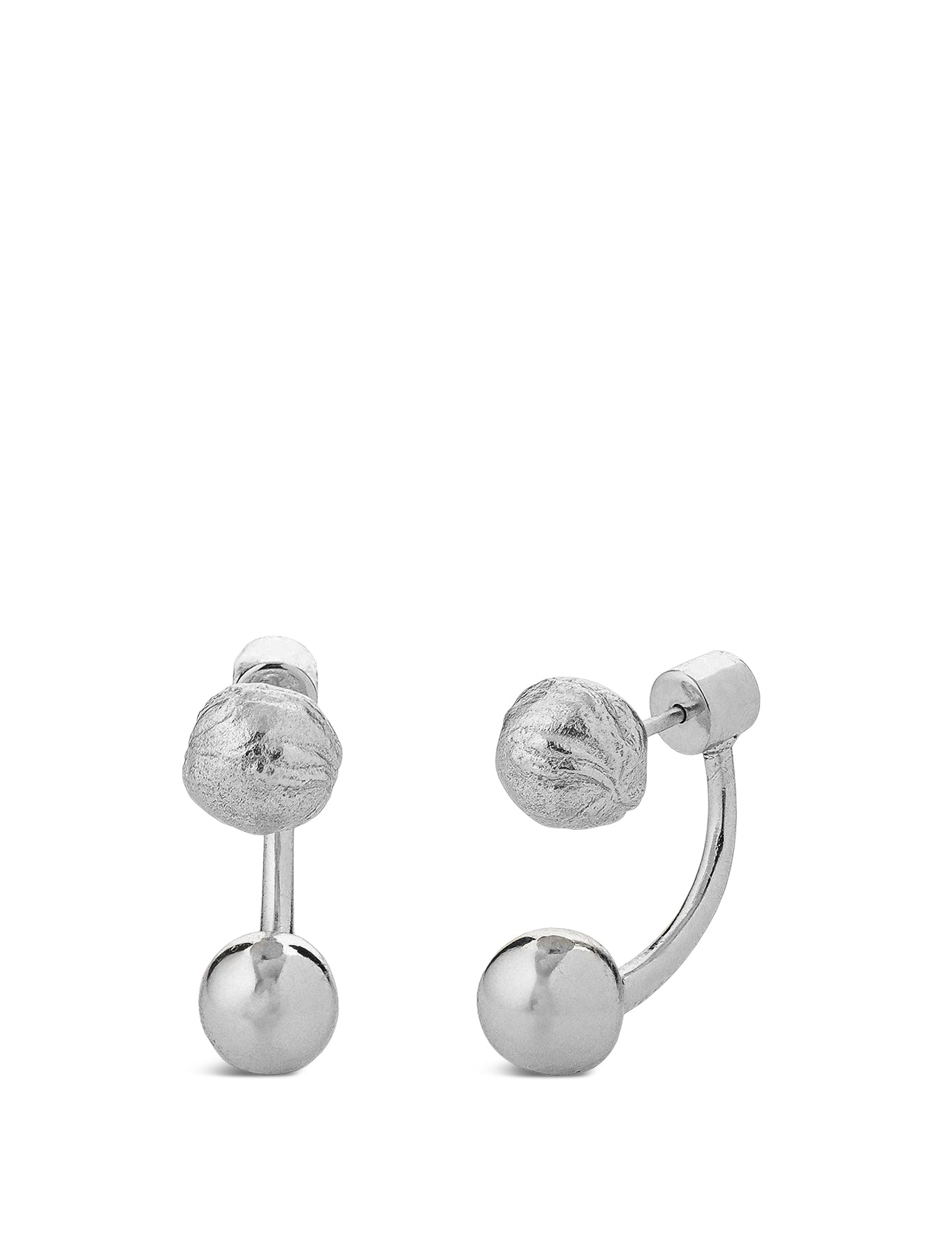 Tideform Drop Earrings Silver