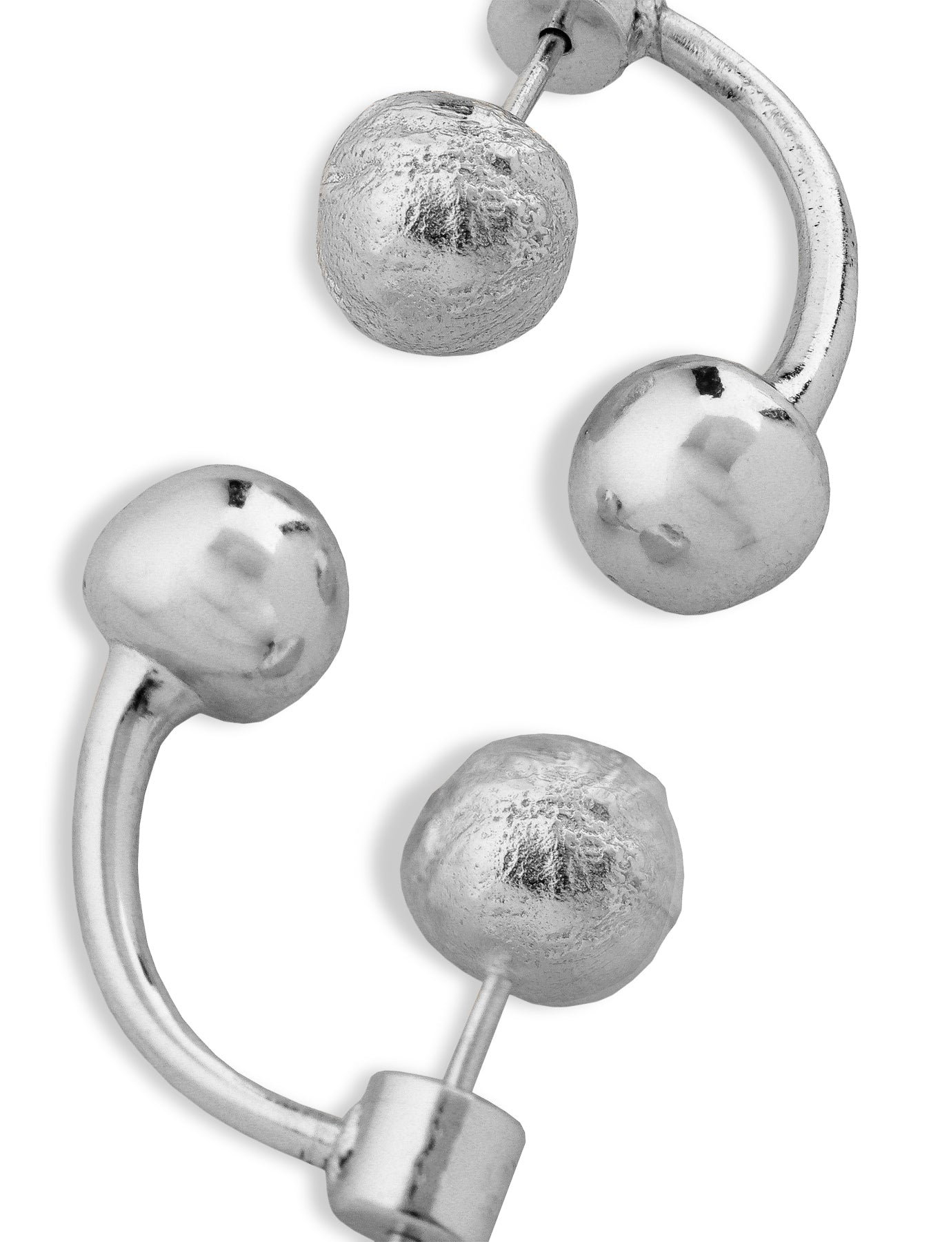 Tideform Drop Earrings Silver