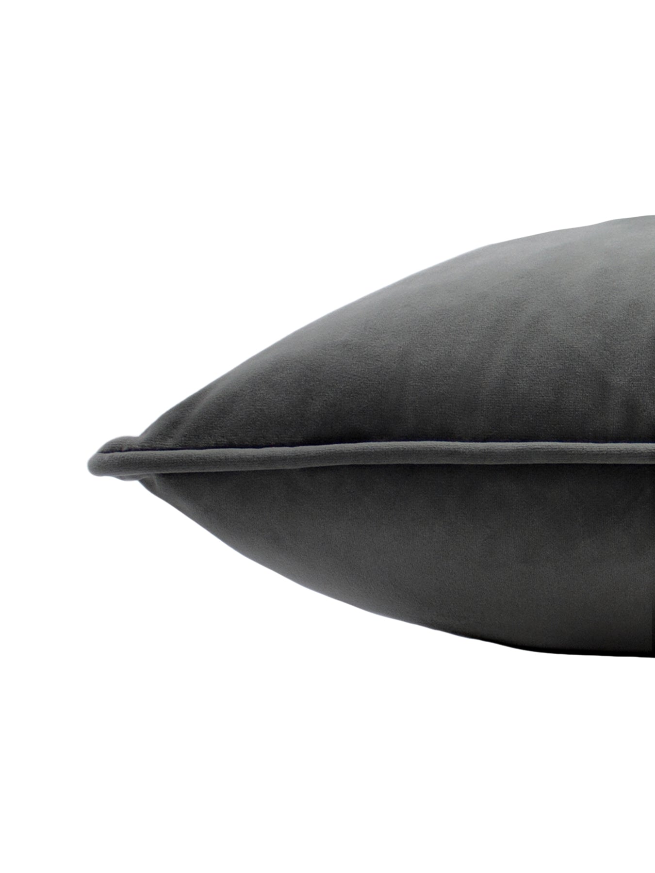 Hortus Feather Rich Cushion 50 x 50cm Charcoal