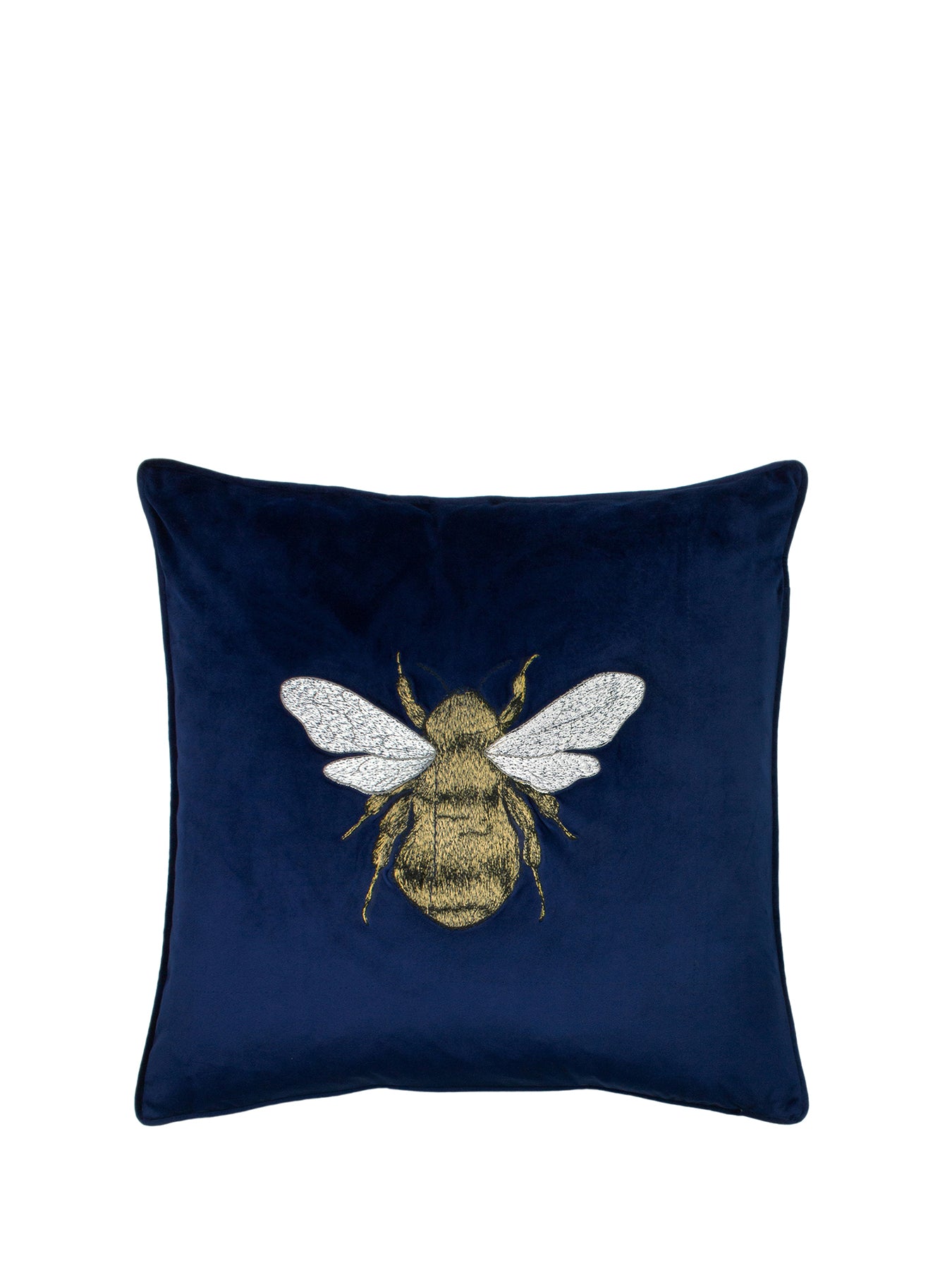 Hortus Feather Rich Cushion 50 x 50cm Navy