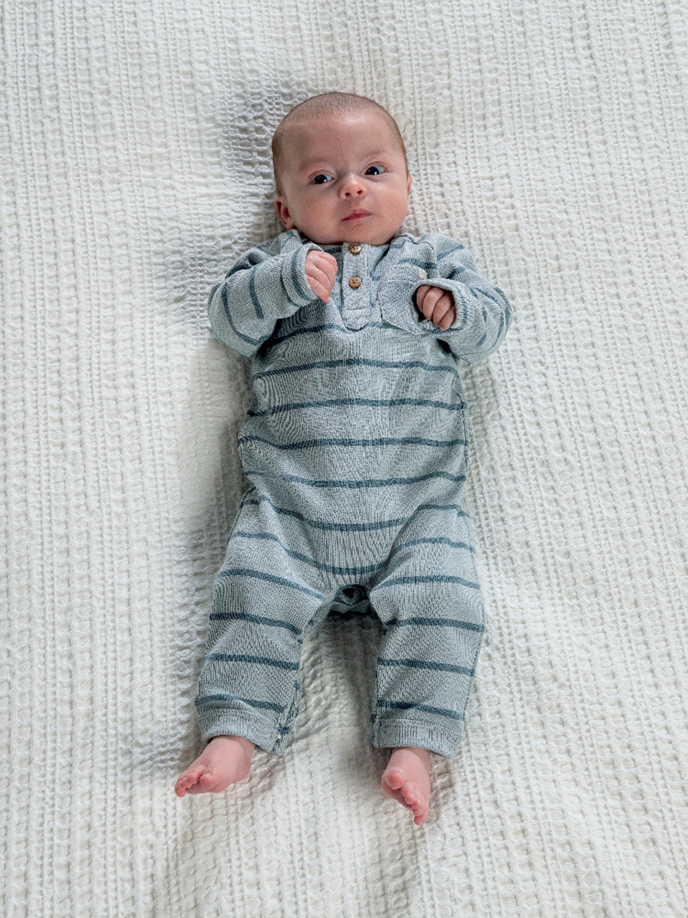 Blue Striped Romper