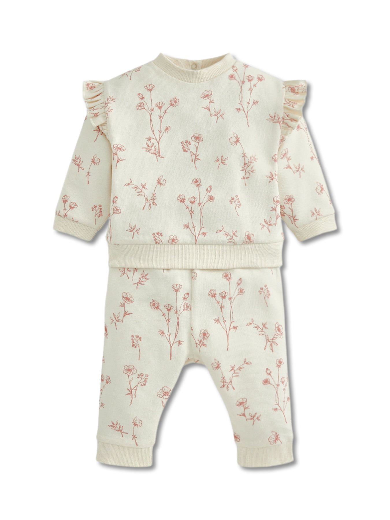 2Pc Sweat & Leggings Set Pink