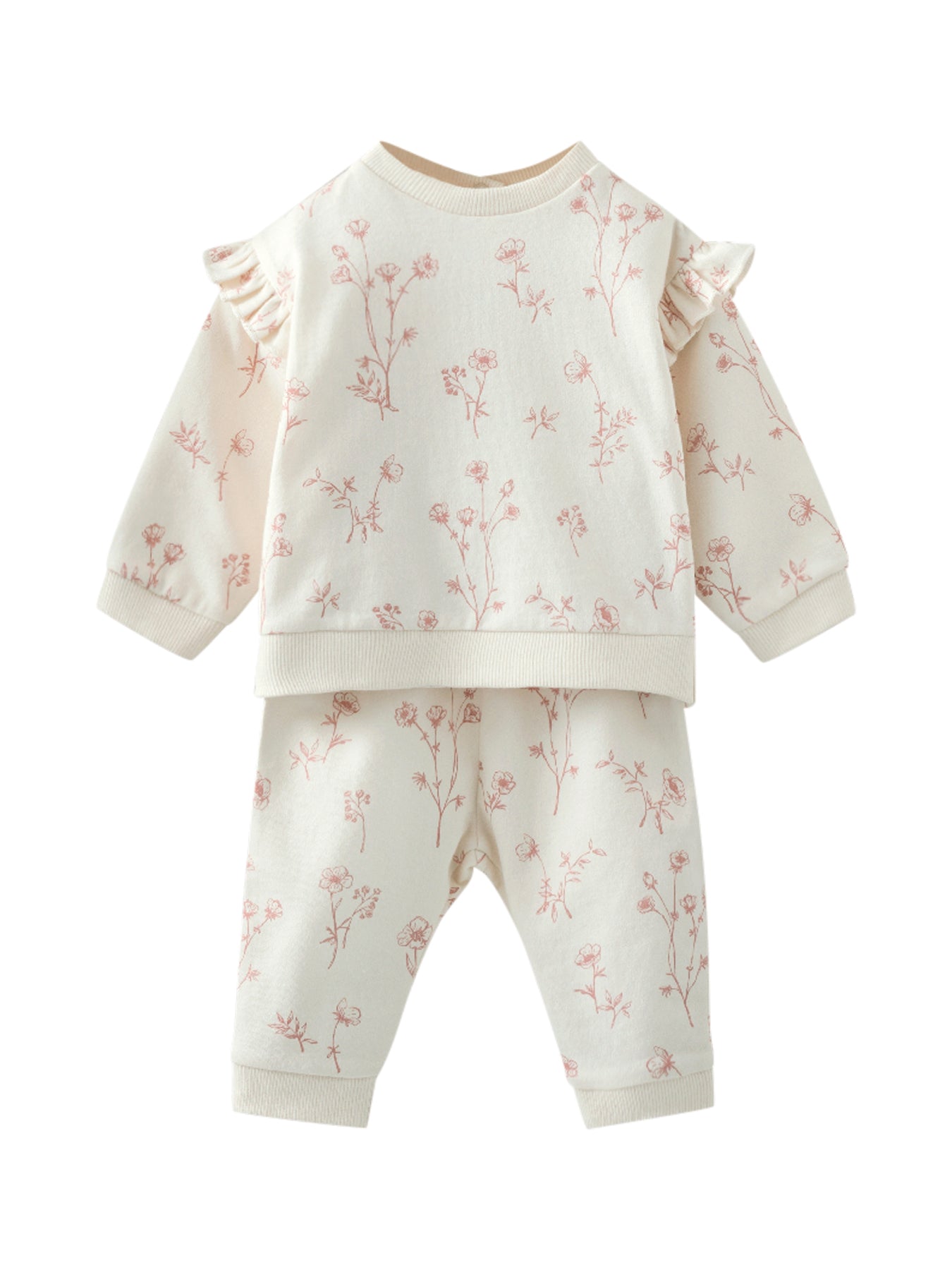 2Pc Sweat & Leggings Set Pink