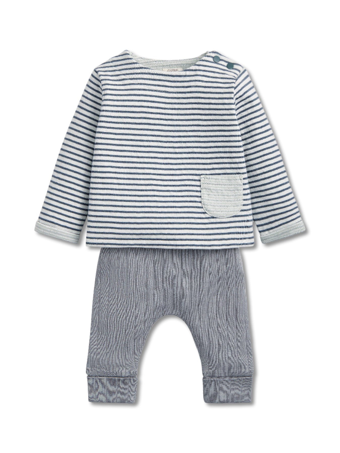 2Pc Top & Legging Set Blue