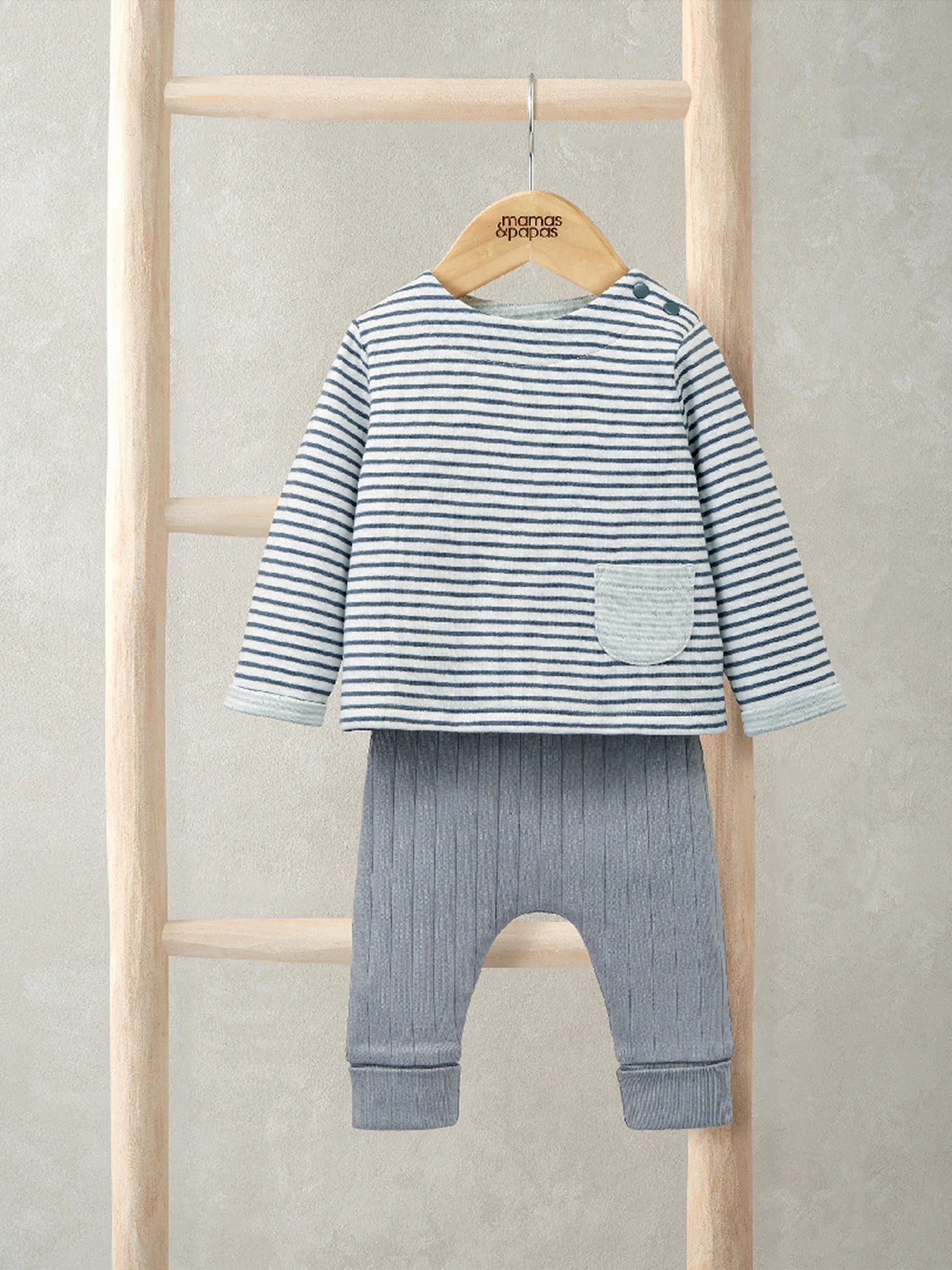 2Pc Top & Legging Set Blue