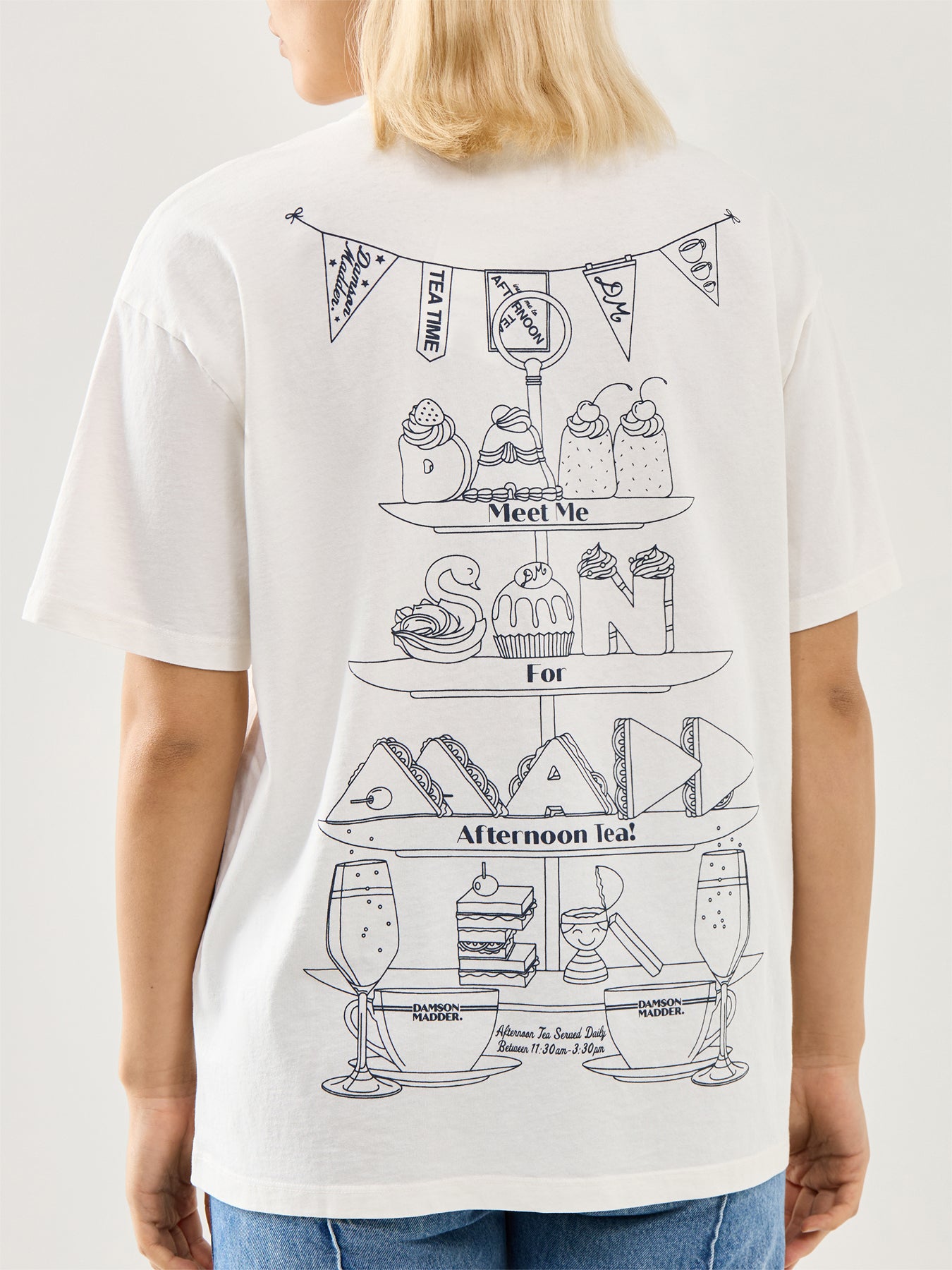 Afternoon Tea Boyfriend T-Shirt White