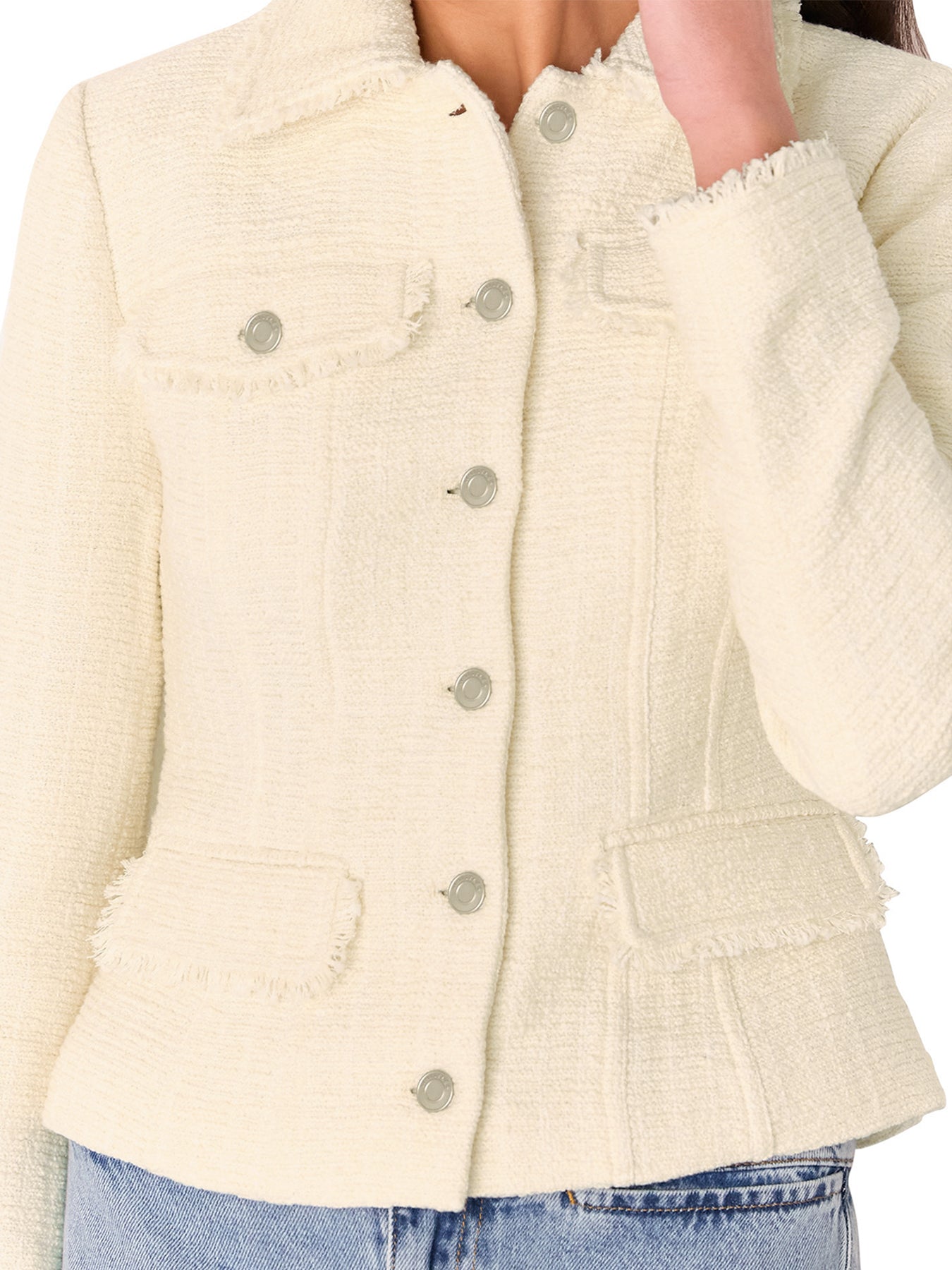 Ivory Lucie Boucle Jacket