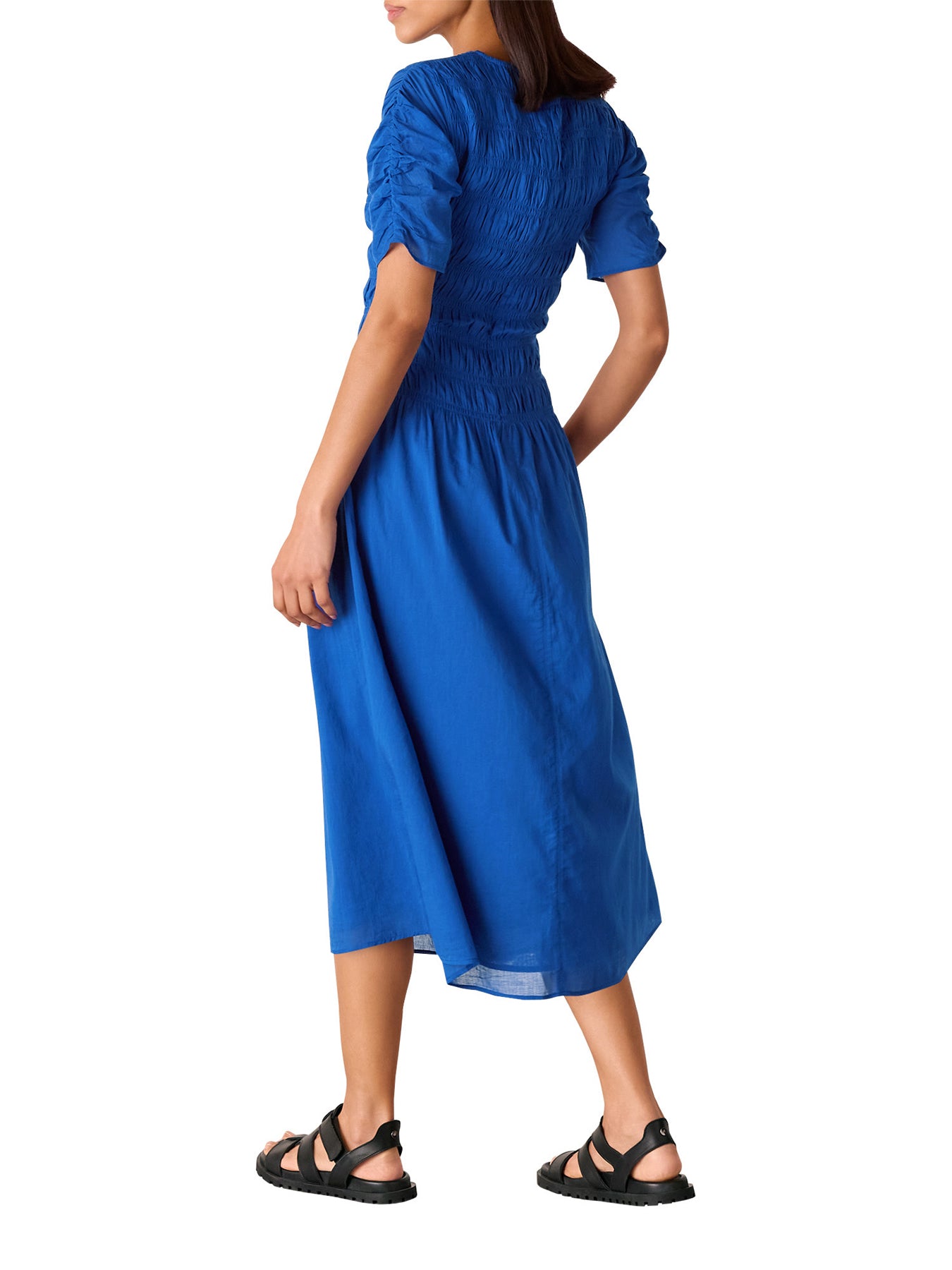 Blue Avery Smocked Dress