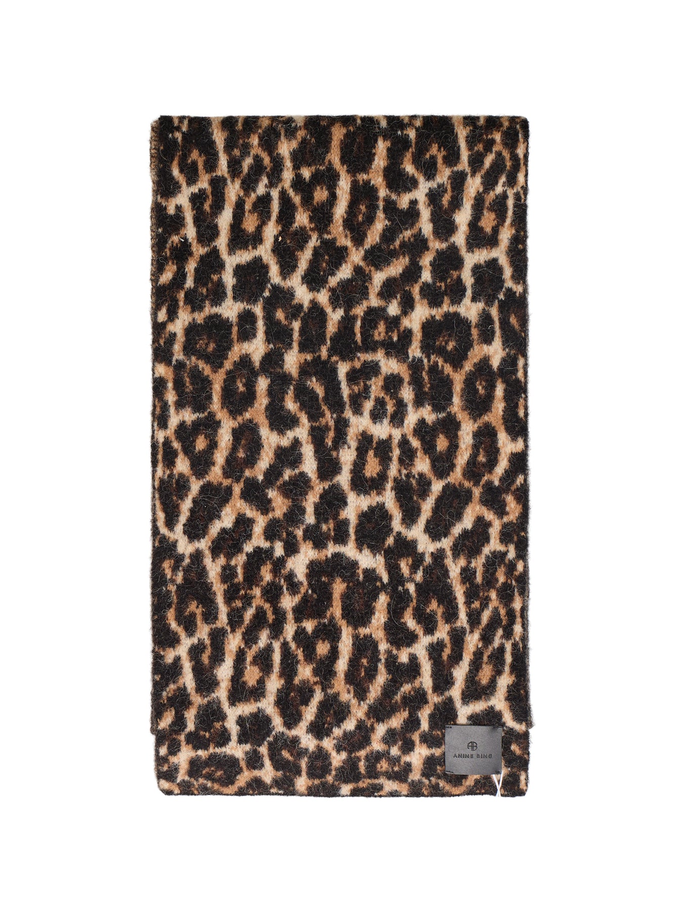 Hannah Scarf - Black And Brown Leopard