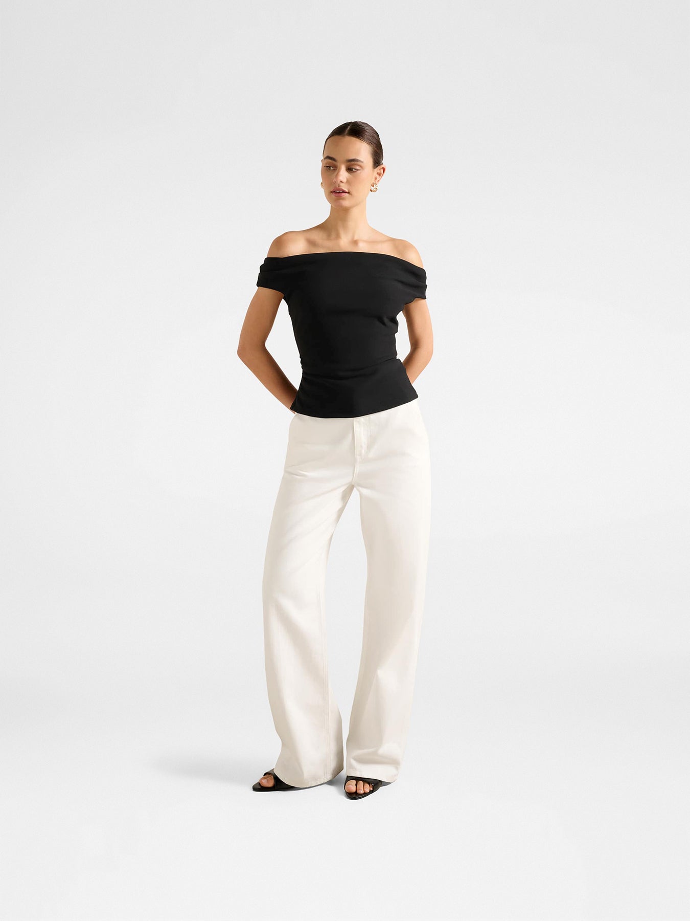 Somer Crepe Bardot Top