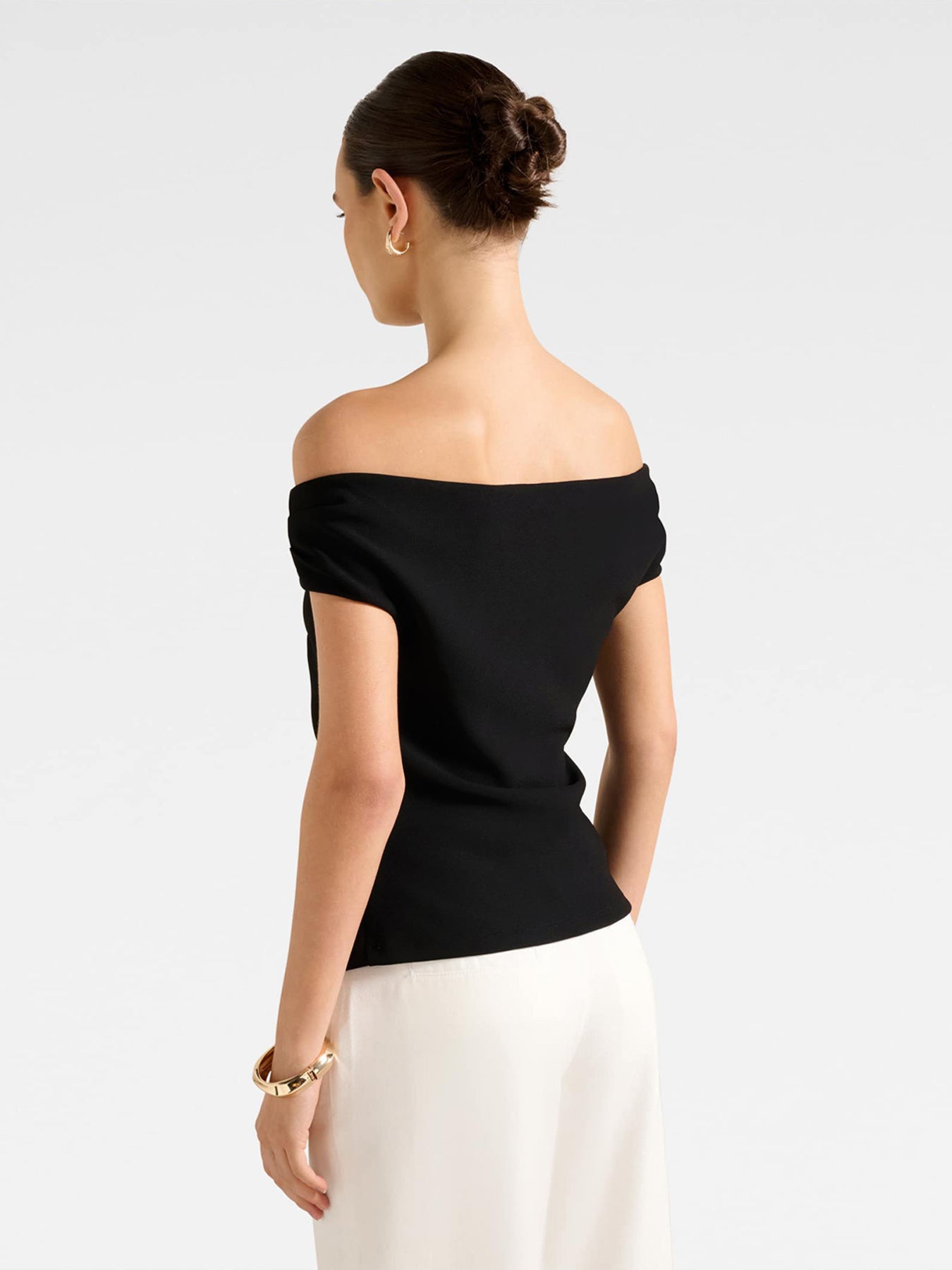 Somer Crepe Bardot Top