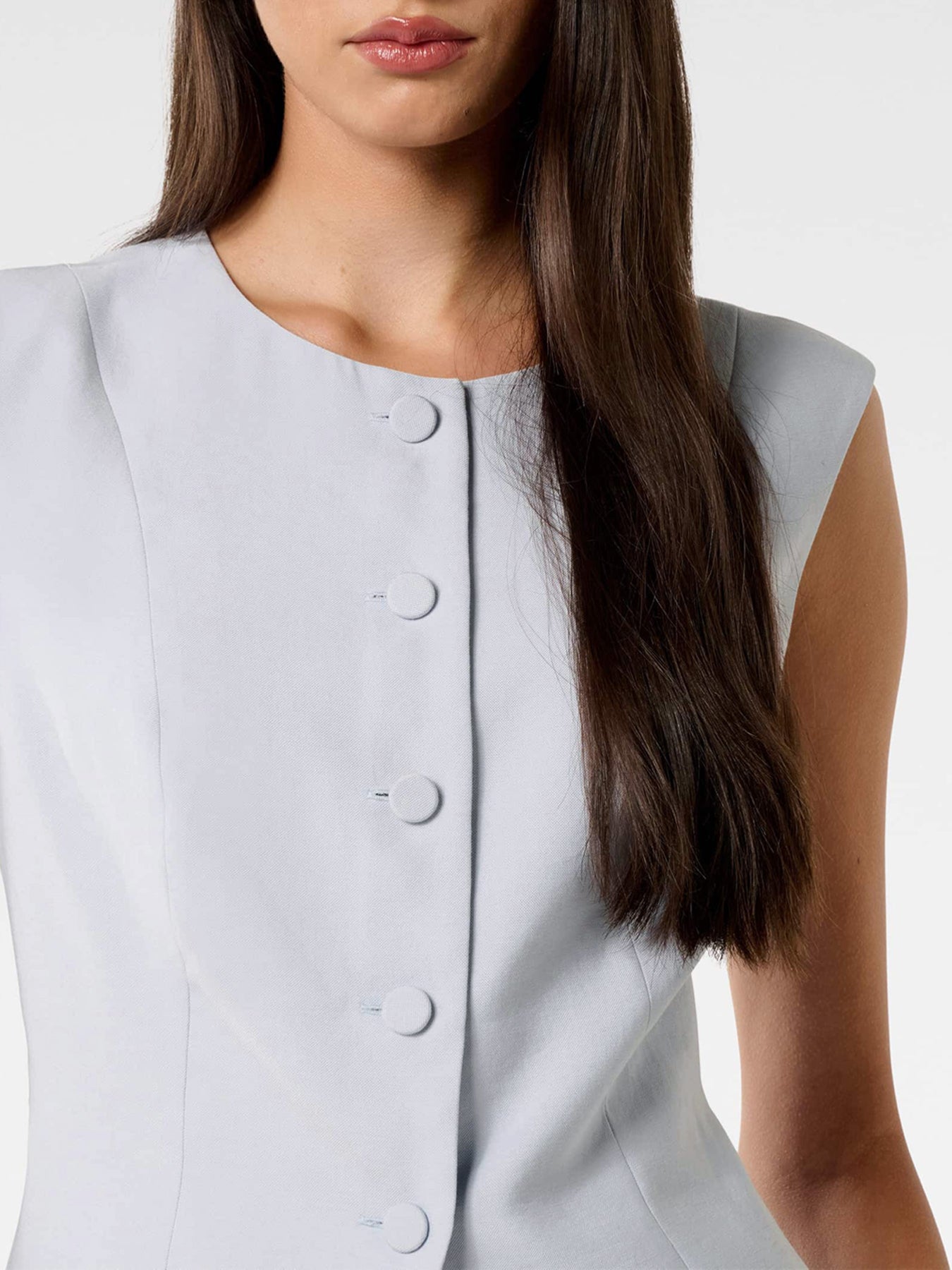 Kimberly Extended Shoulder Waistcoat Top