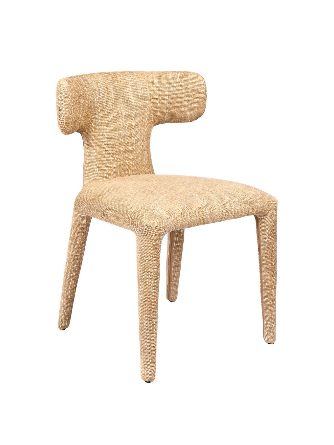 Pair of Milo Upholstered Dining Chairs in Wheat