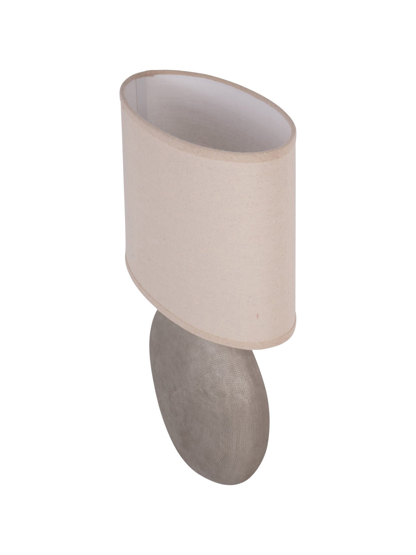 Lunara Textured Ceramic Table Lamp with Shade E27 60W