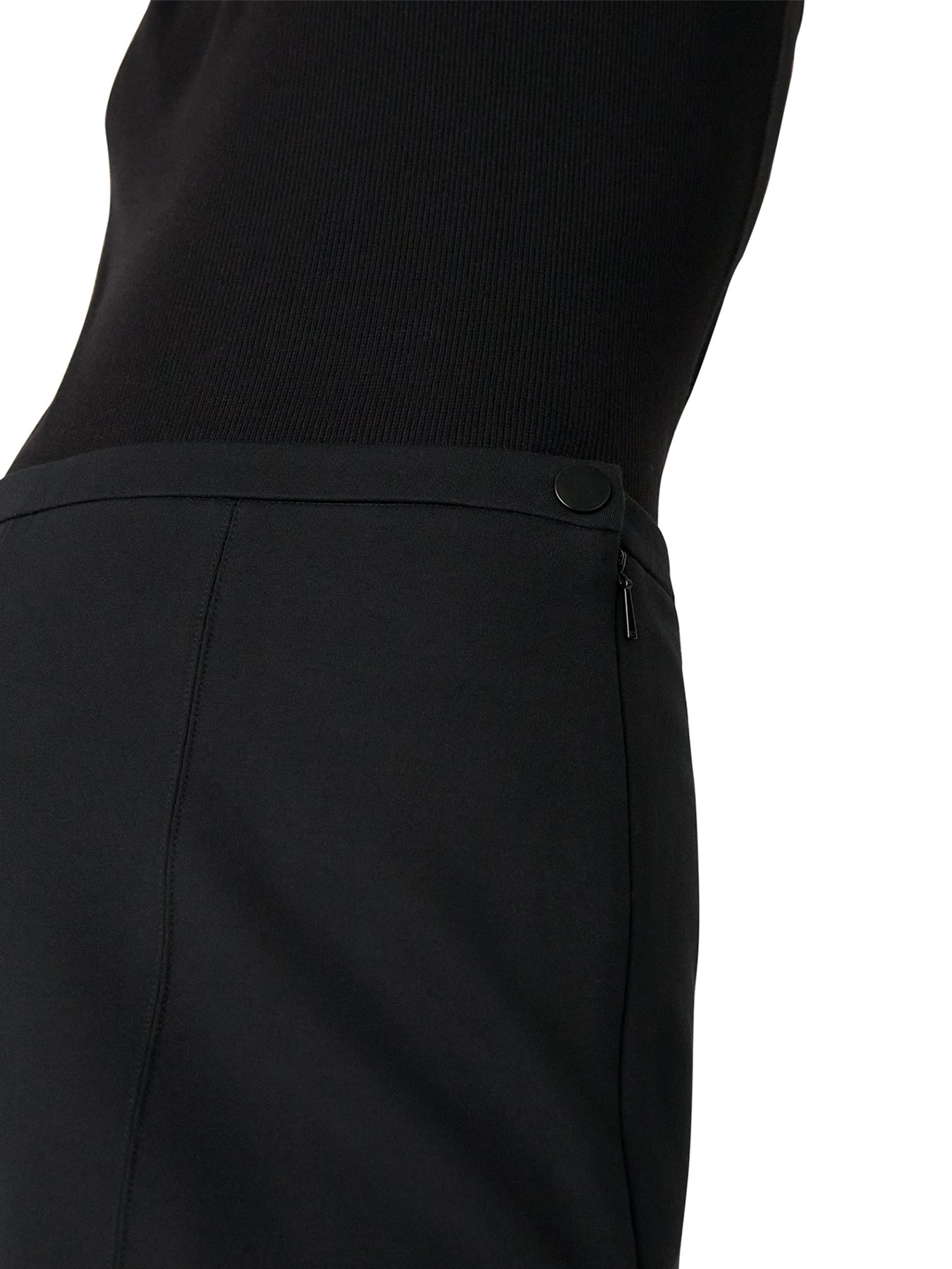 Ponte Wide Leg Trouser Black