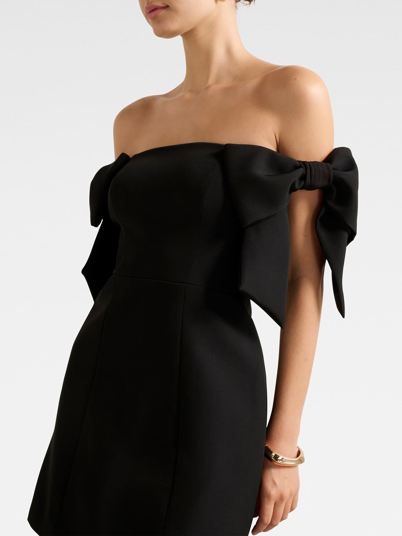 Adalyn Mini Bow Dress Black