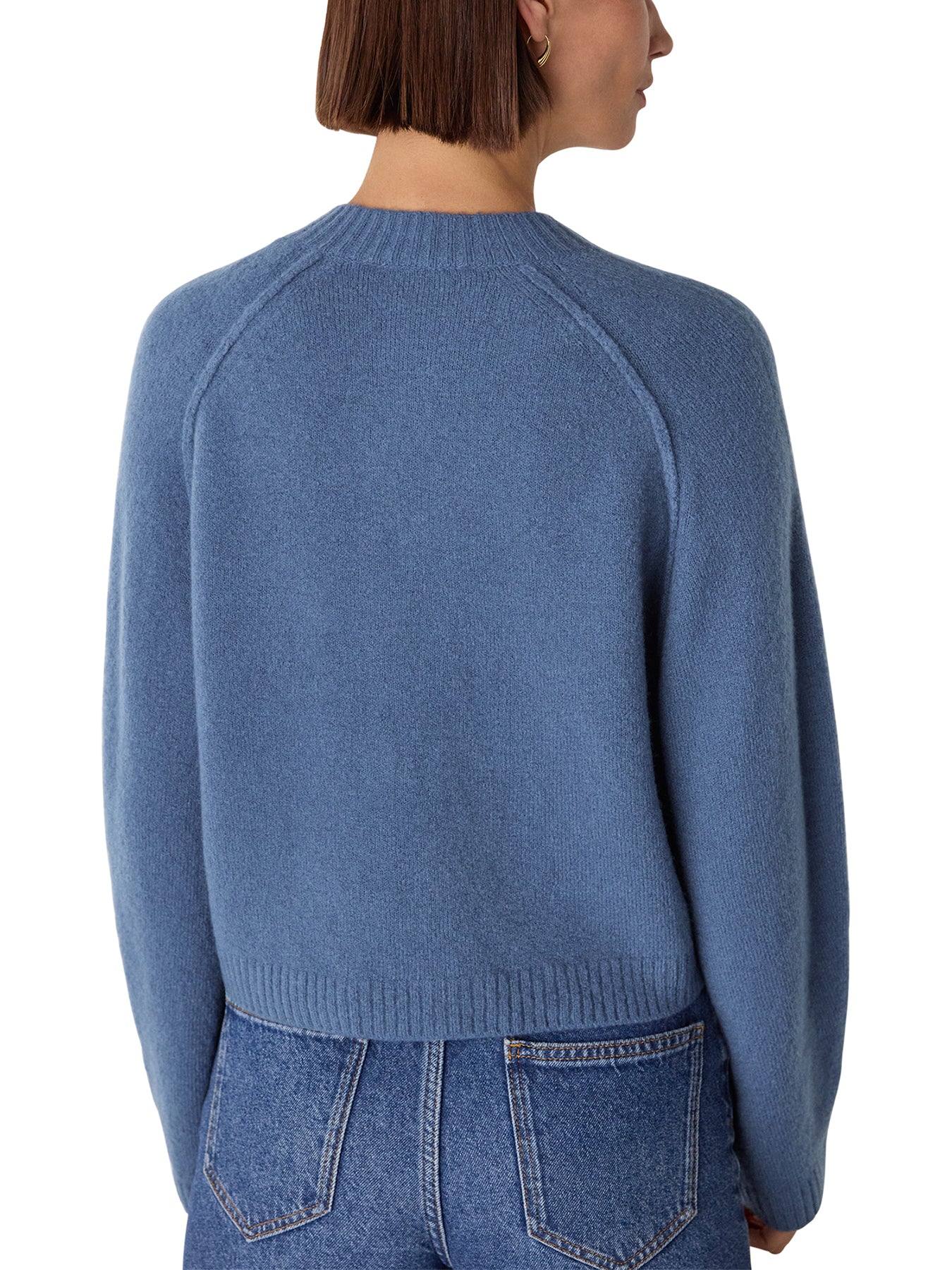 Wool Mix Crew Cardigan