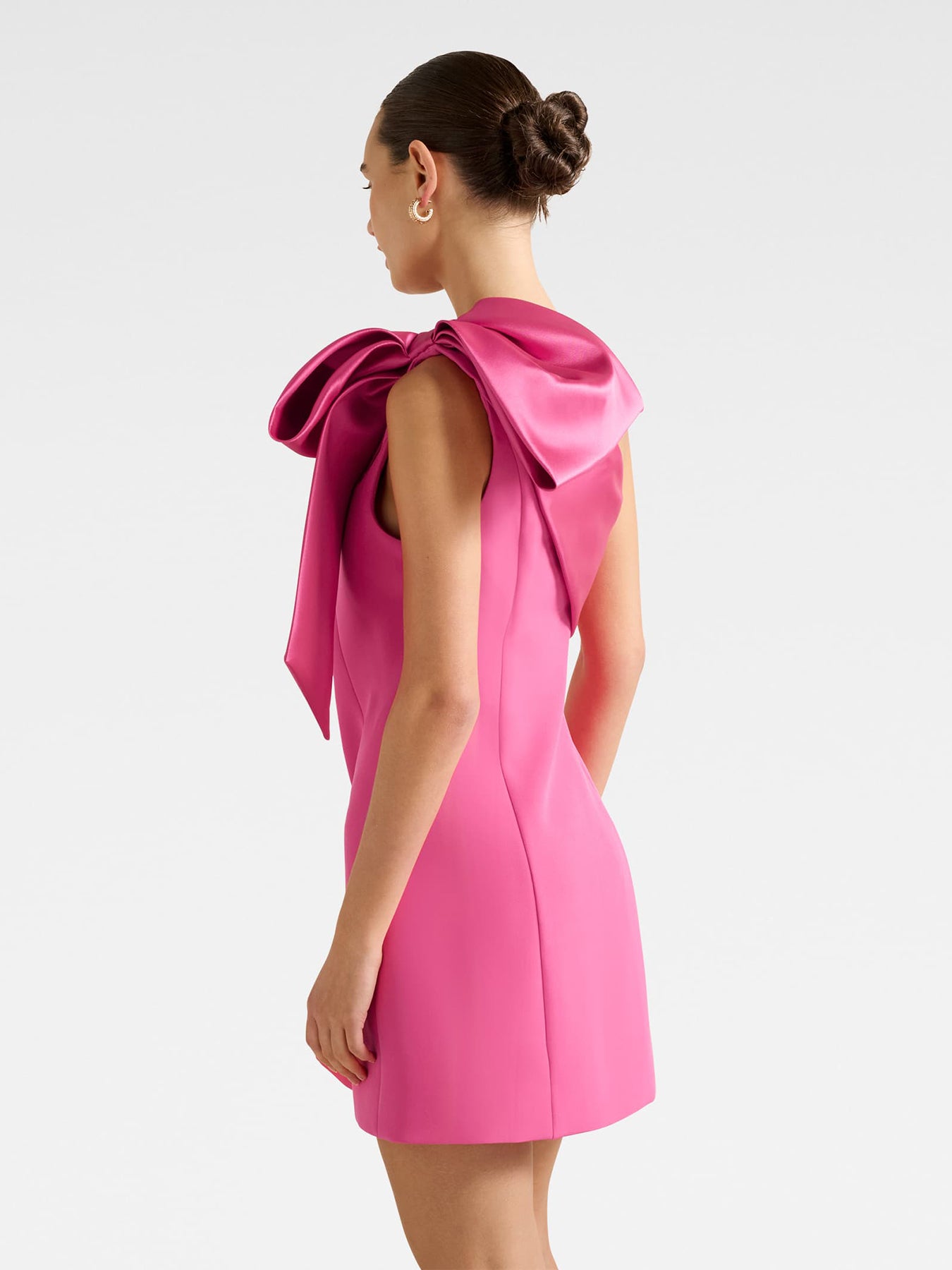 Holly Asymmetrical Bow Mini Dress