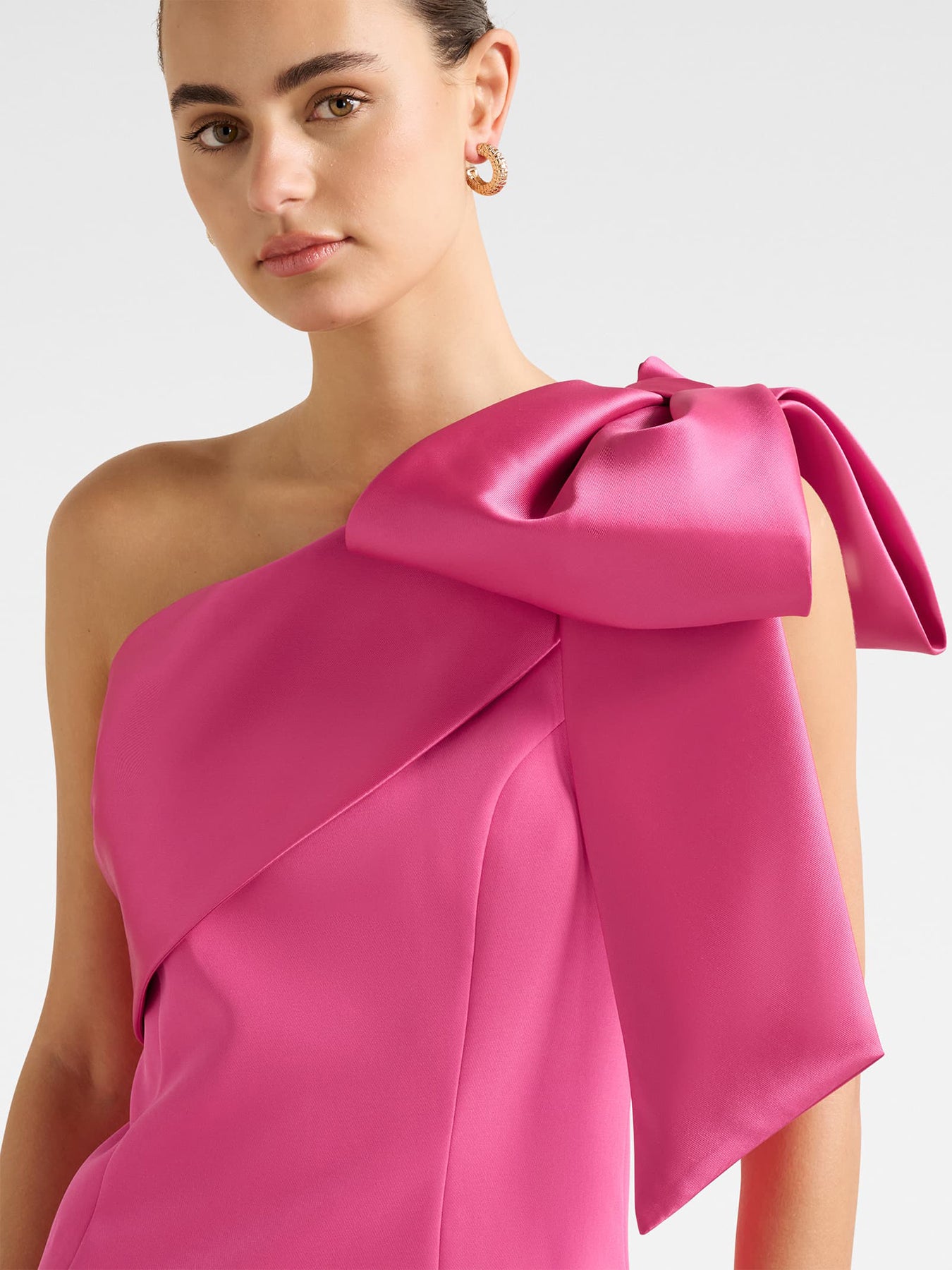 Holly Asymmetrical Bow Mini Dress