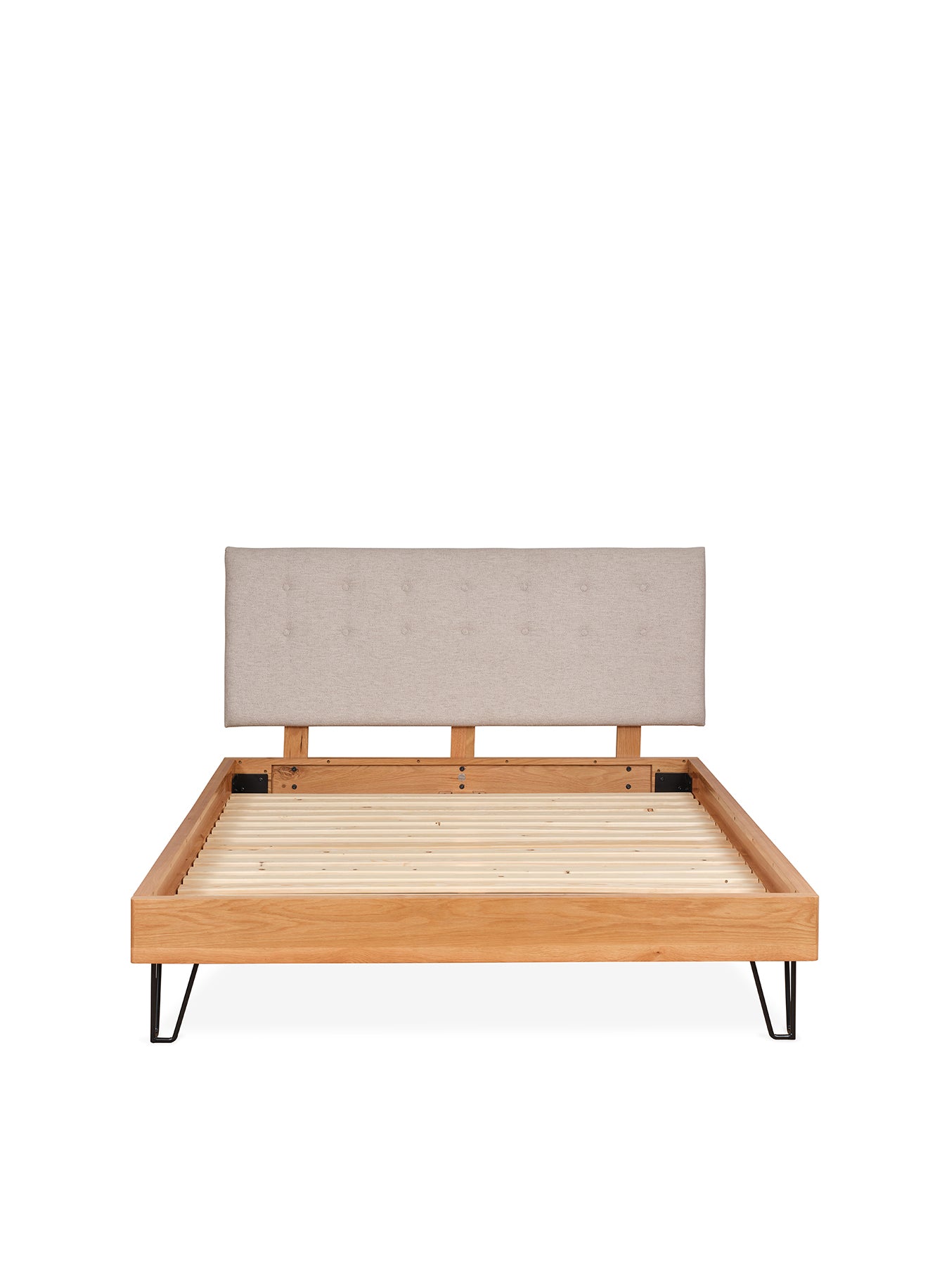 Brunel Double Bed Oatmeal