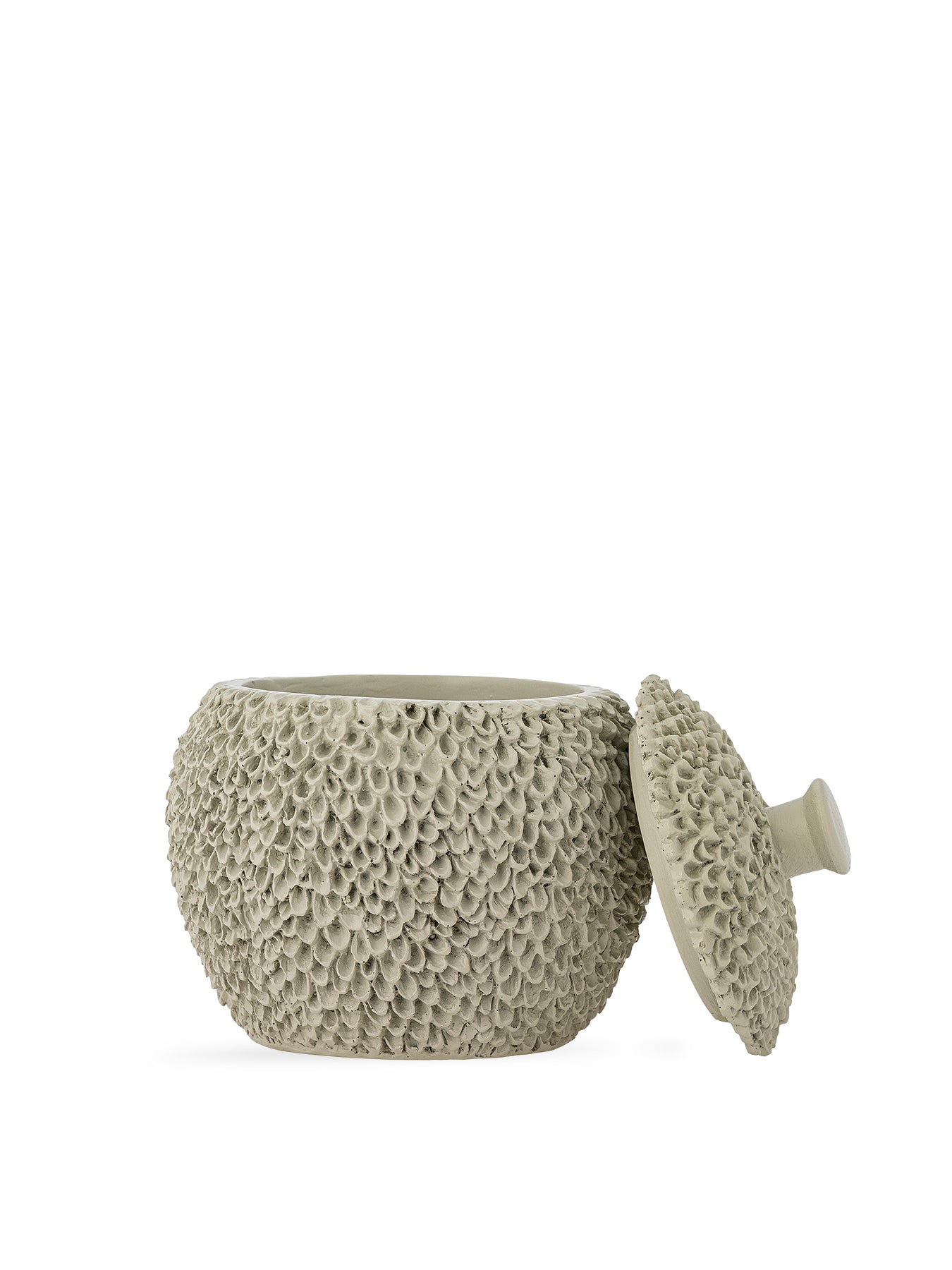 Briar Jar with Lid Grey