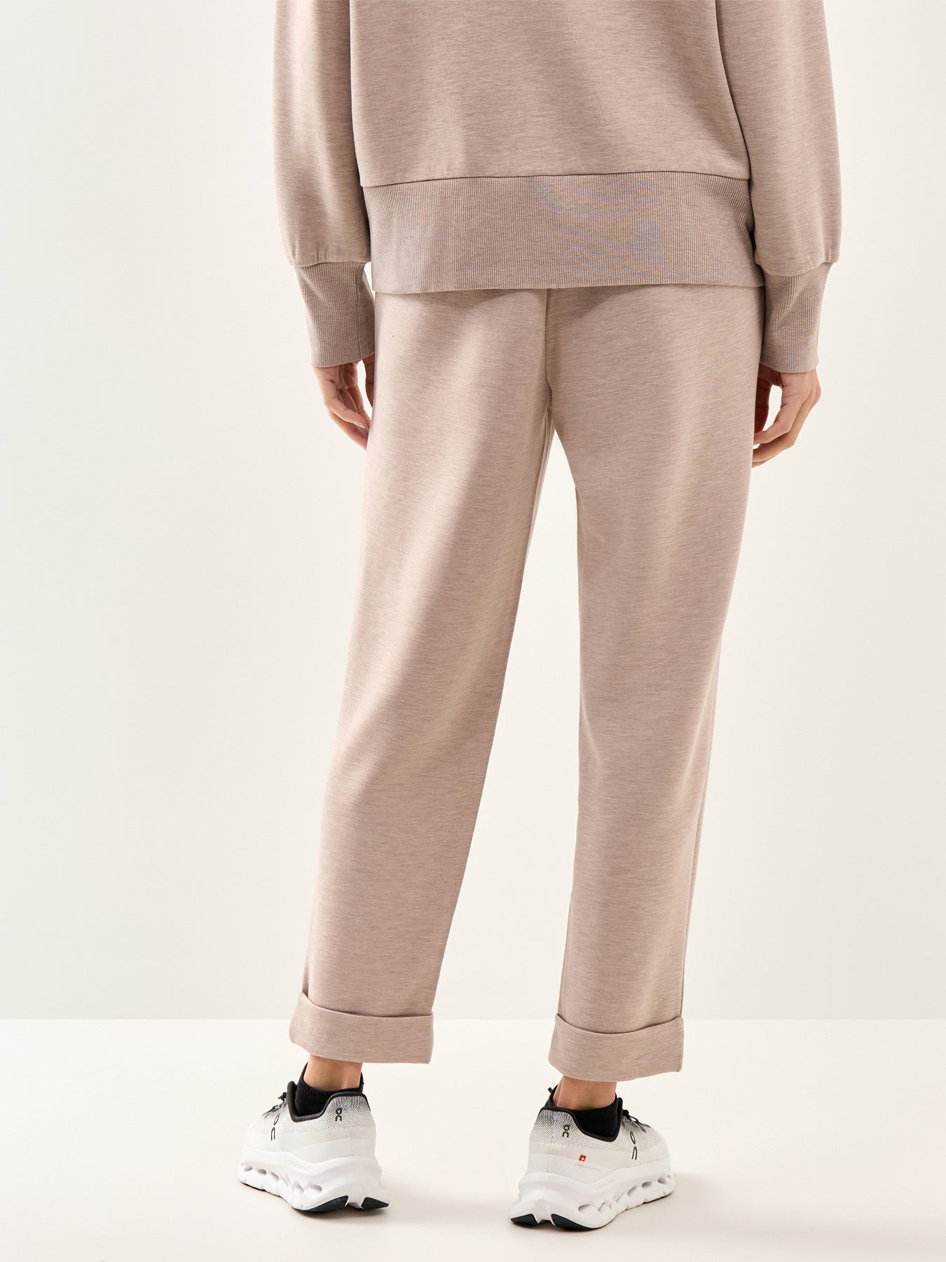 The Rolled Cuff Pant 25 Taupe Marl