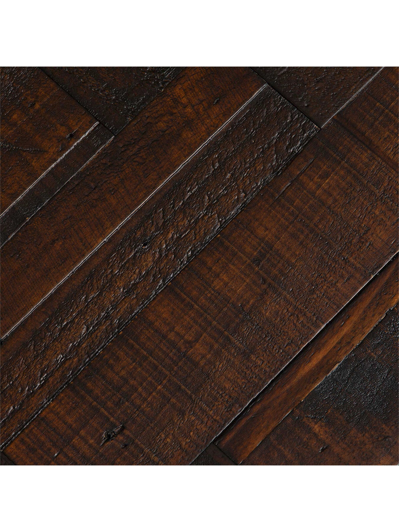 Elon Dark Herringbone Reclaimed Wood 186x100cm E
