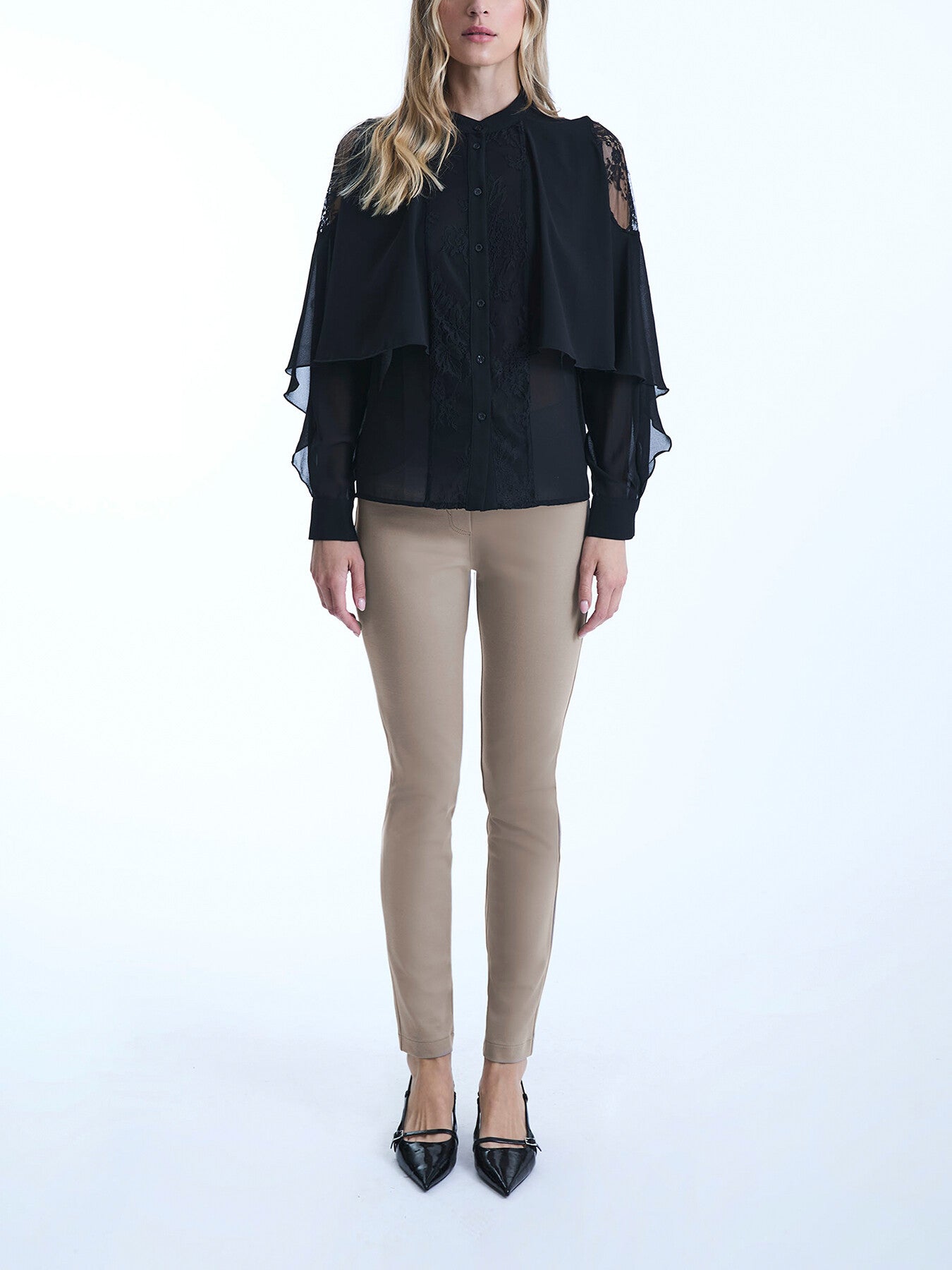 Lace Front Detail Shirt
