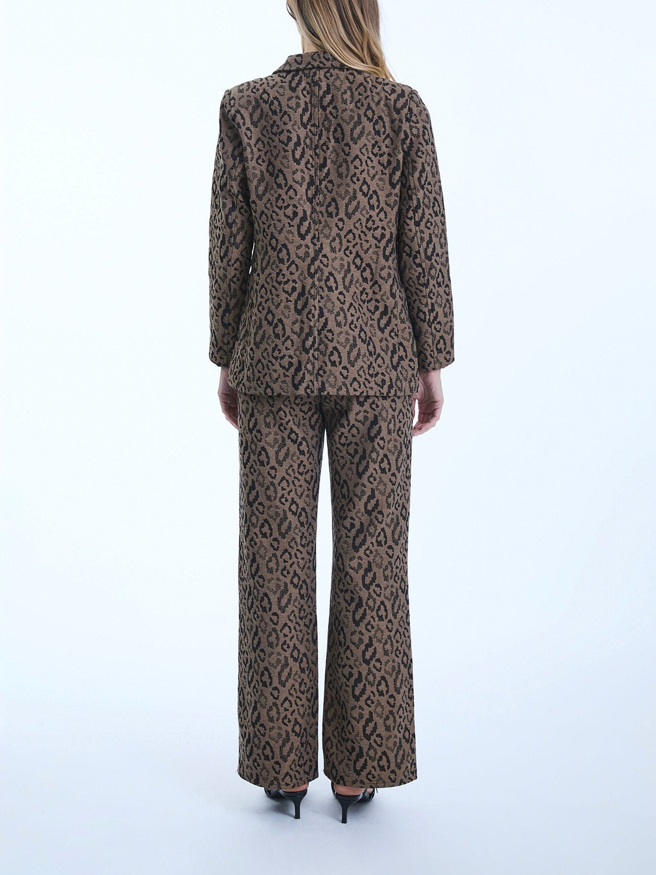 Leopard Print Detail Blaser