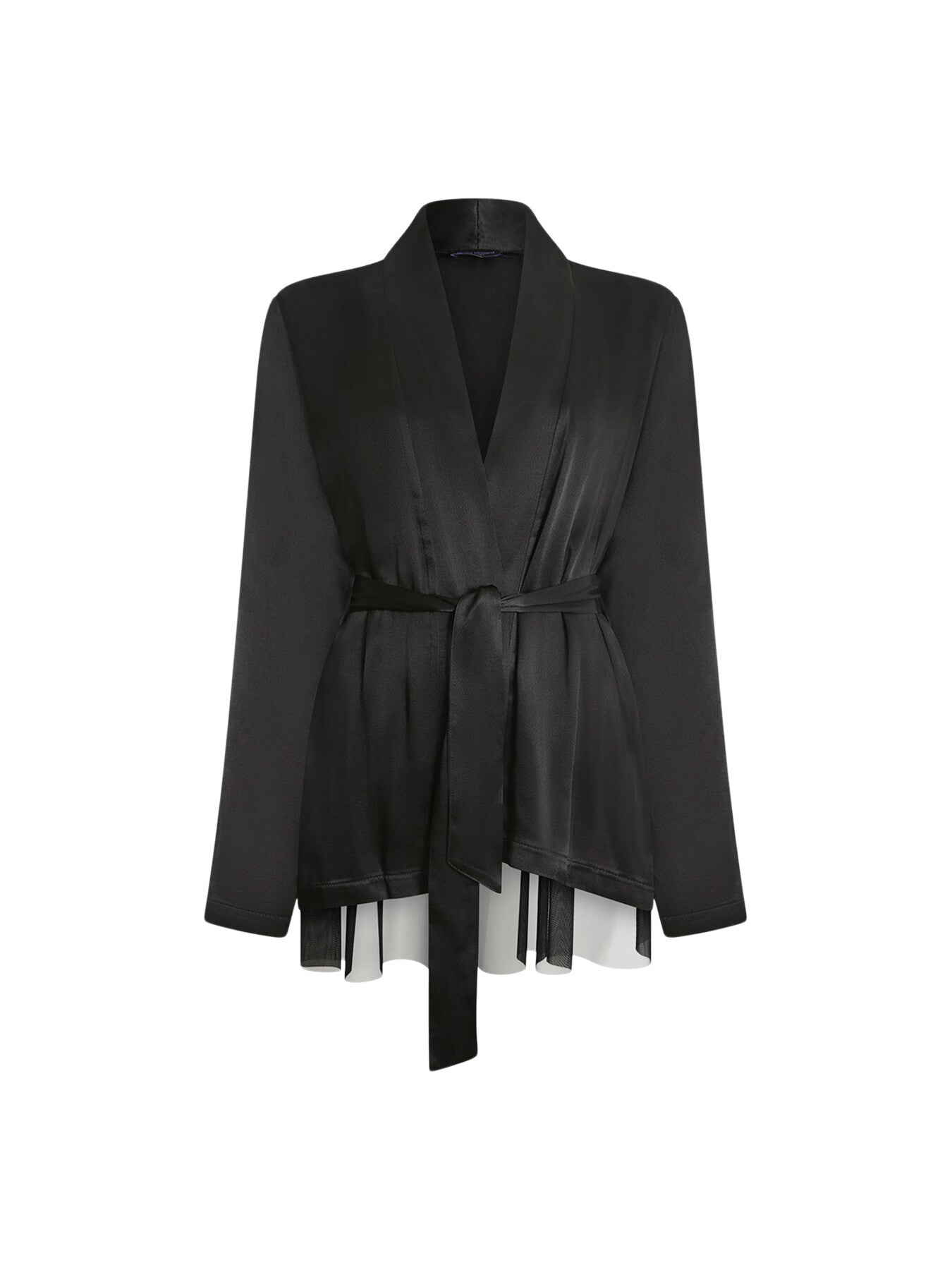 Belted Tulle Jacket