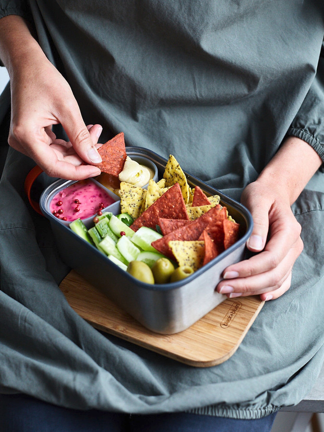 Large Stainless Steel Sandwich Box