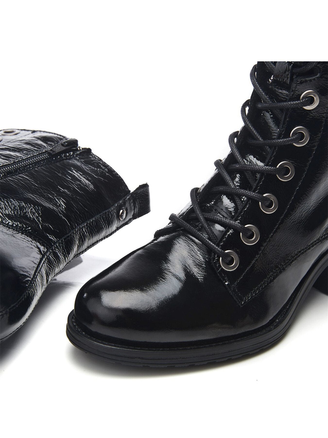 Bezzie Black Leather Boots