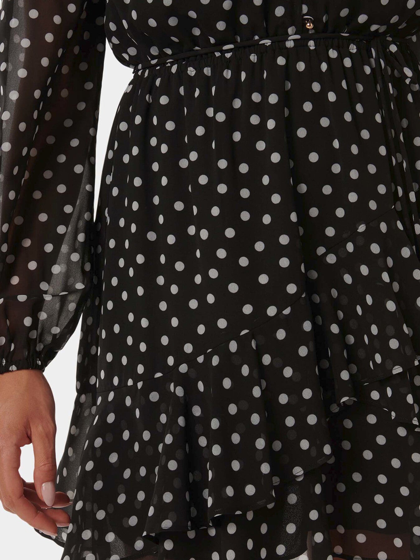 Esra Button Front Mini Dress