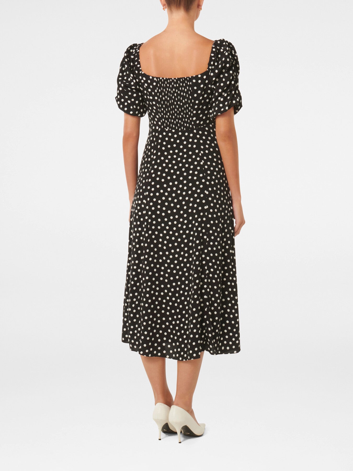 Hailee Puff Sleeves Midi Dress