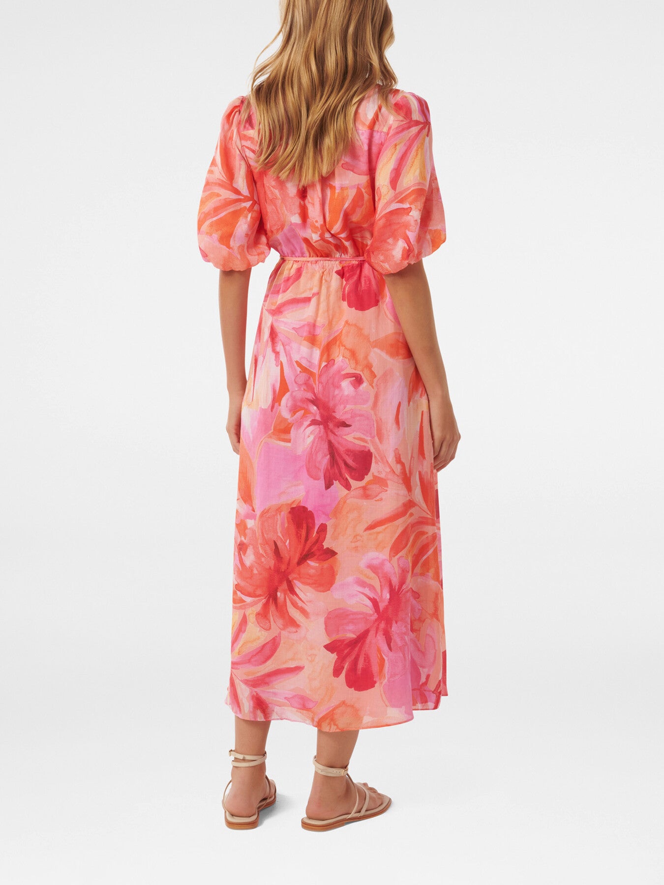 Loren Puff Sleeve Midi Dress