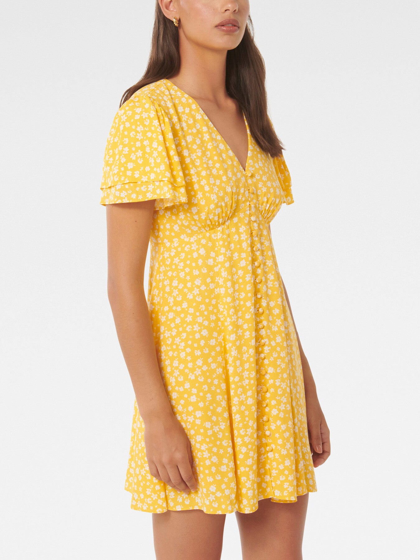 Pria Button Through Mini Dress