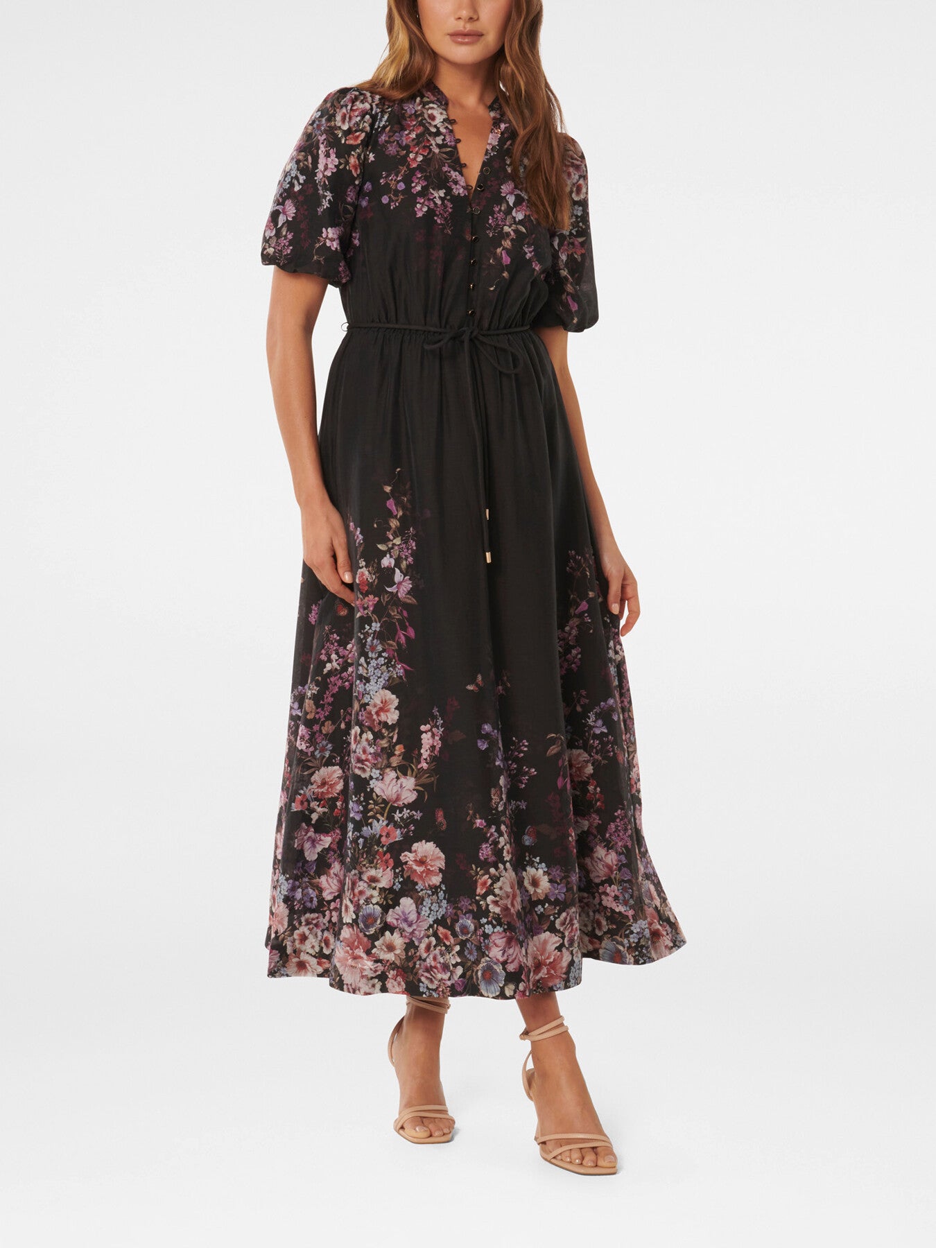 Adele Printed Midi Dress